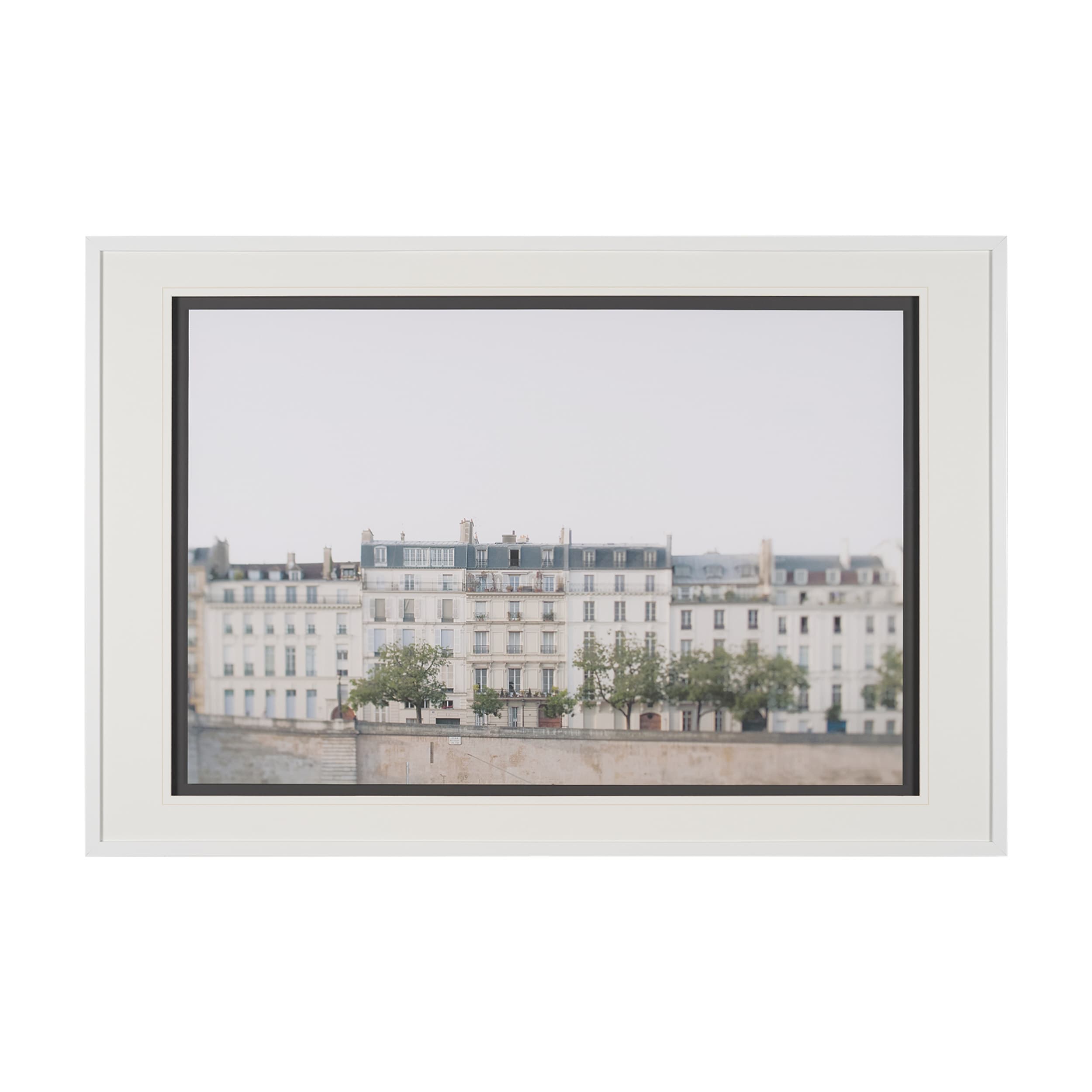 Amour de la Ville by Irene Suchocki a Hand Embellished Textured Framed Art Photo Matted under Glass — product photograph