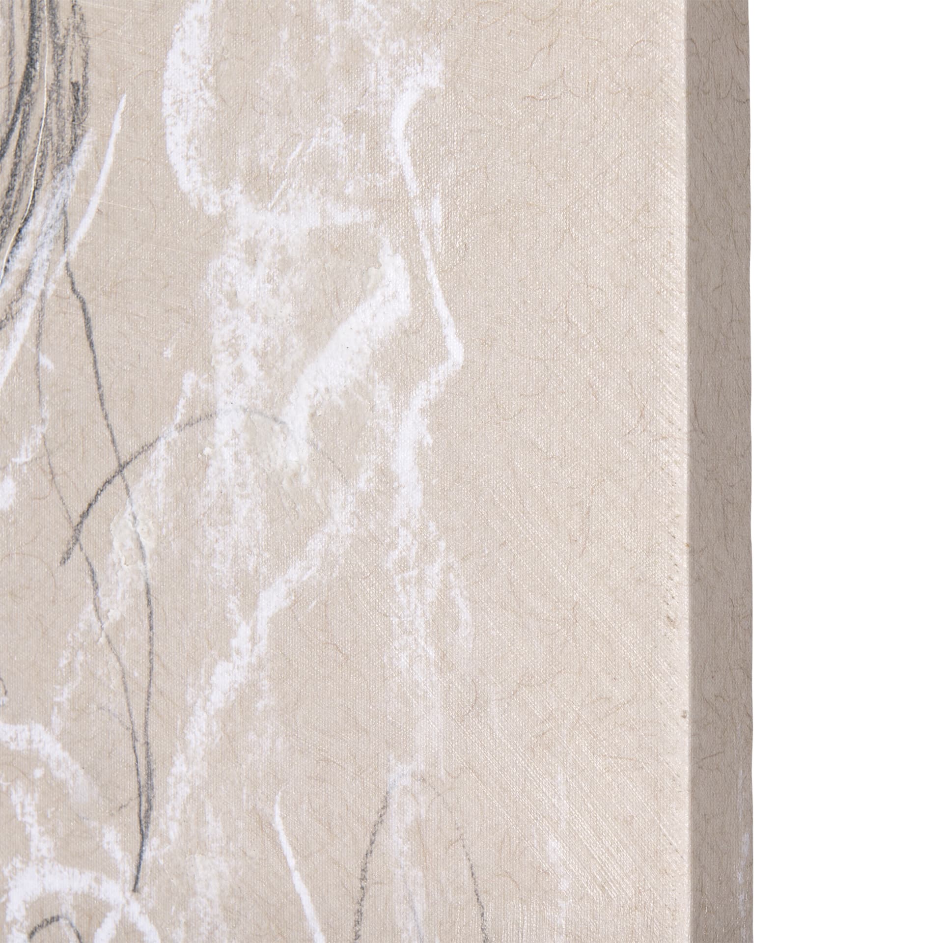 Sketch of animal IX (Bison) by Mercana Studio a Hand Embellished Textured Canvas — product photograph