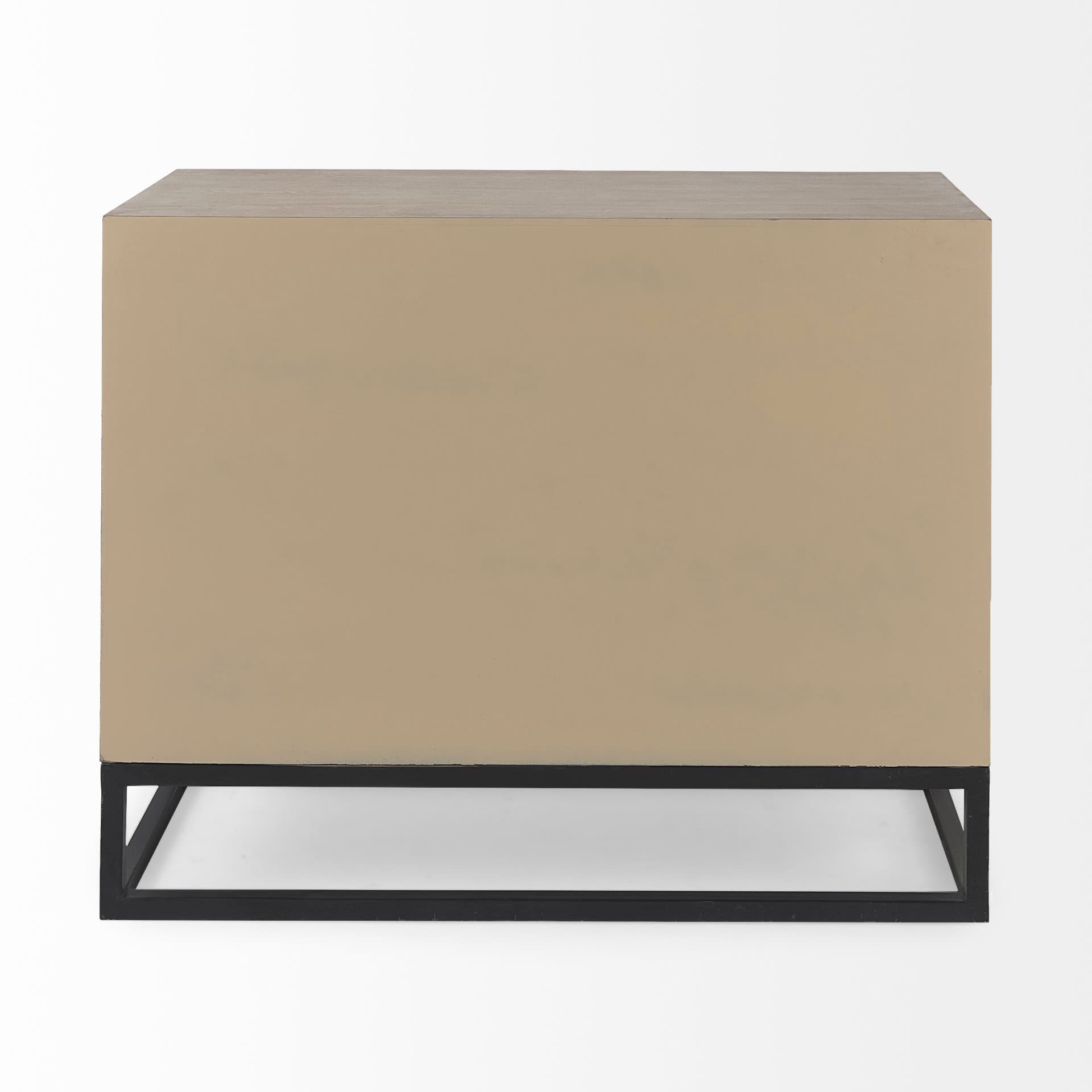 Genevieve I 39L x 16W Light Brown Fir Veneer 3 Drawer Accent Cabinet — product photograph