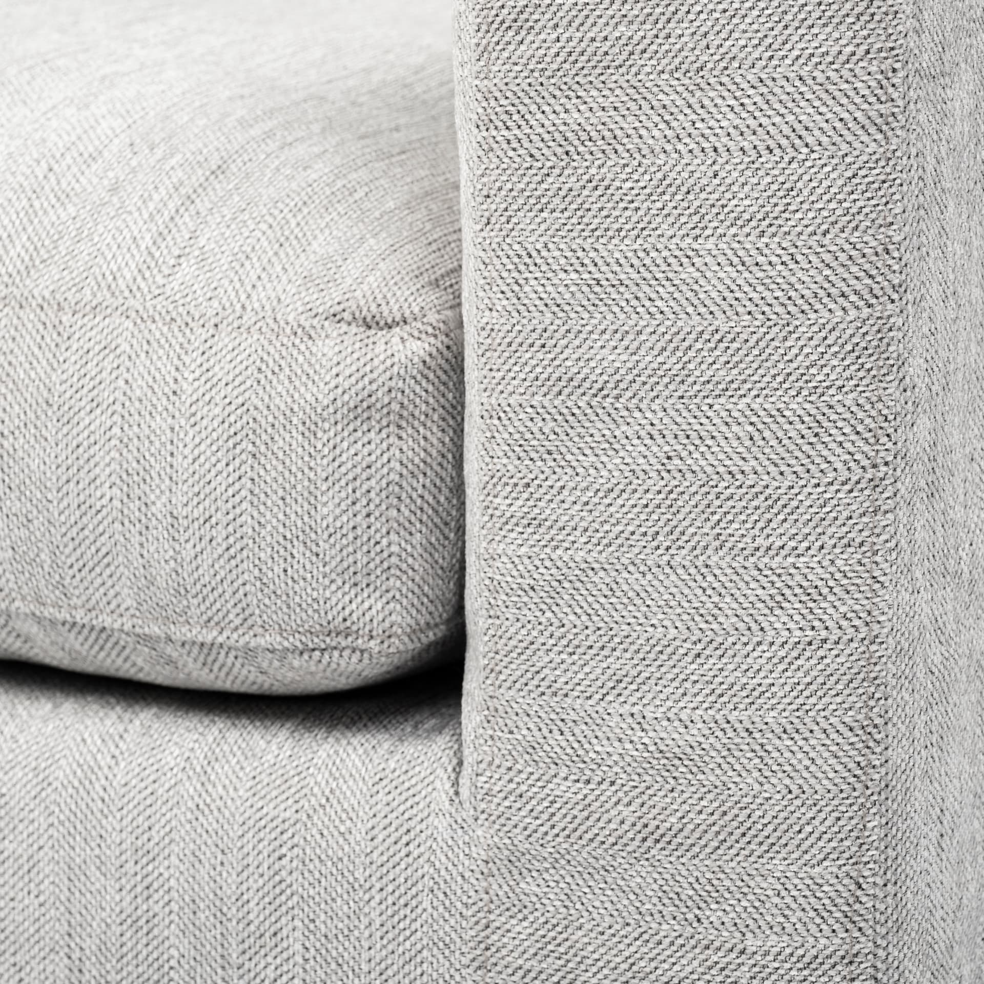 Denly II 92.5W Frost Gray Slipcover Three Seater Sofa — product photograph