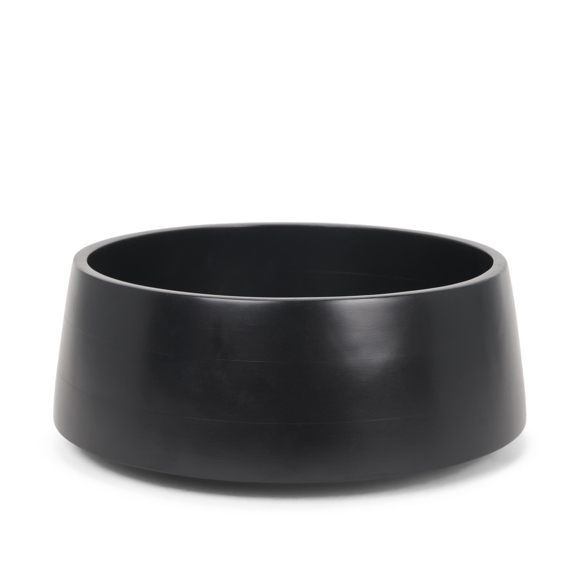 Kadara Black Solid Wood Decorative Bowl — product photograph