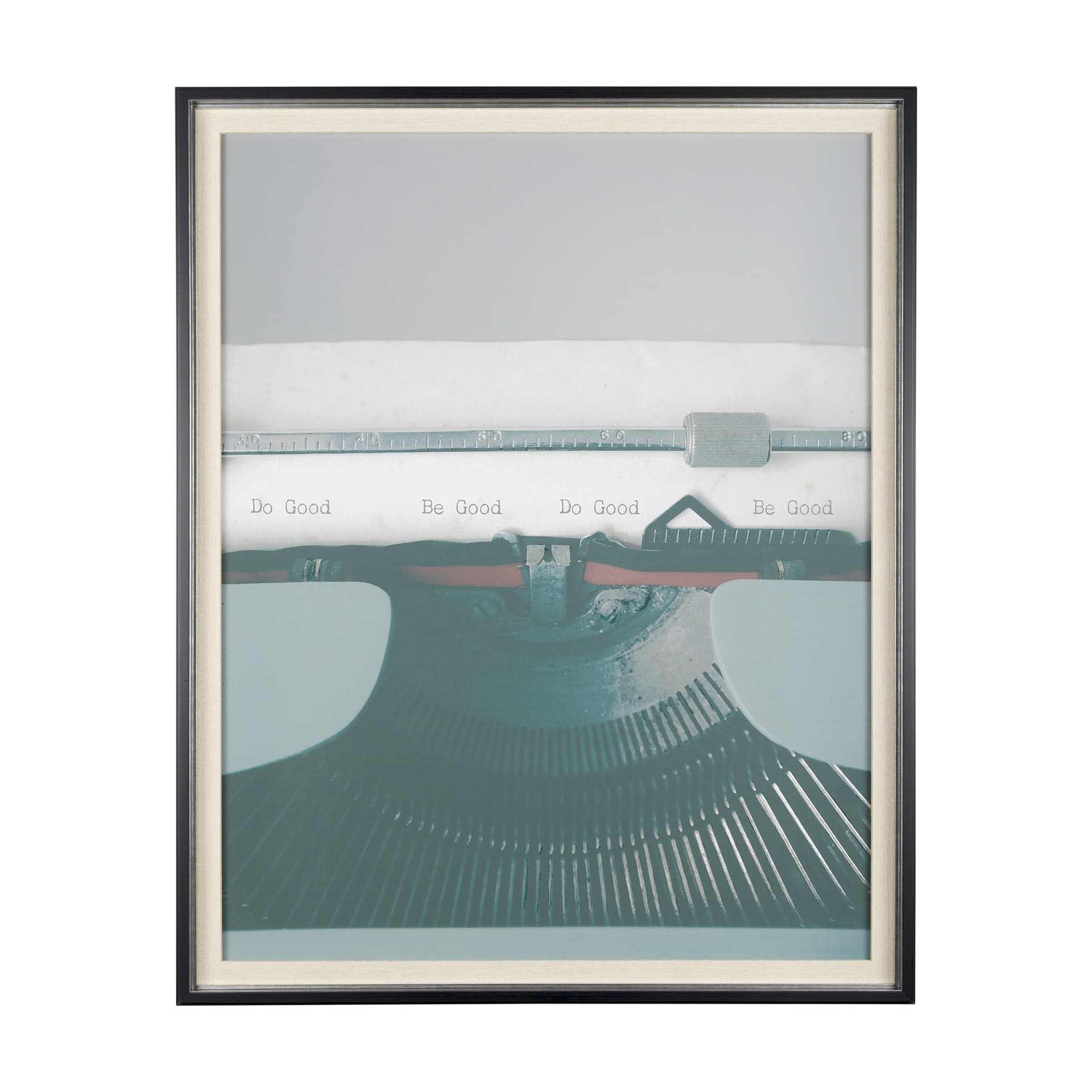Typewriter Notes Good by Mercana Studio Hand Embellished Textured Framed Photo Art Print Matted unde — product photograph