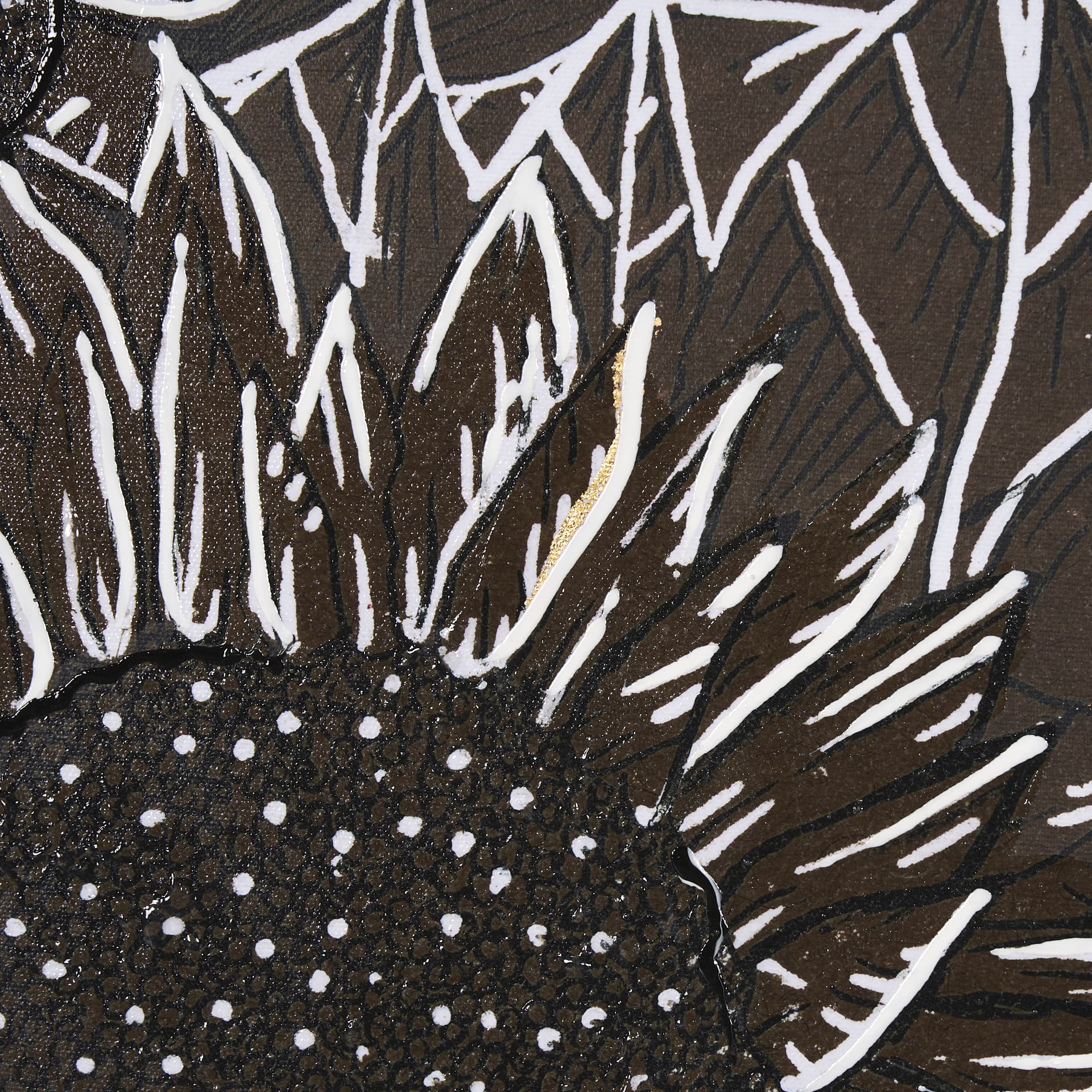 Sunflower Fest III by Mercana Studio a Hand Embellished Textured Framed Art Print — product photograph