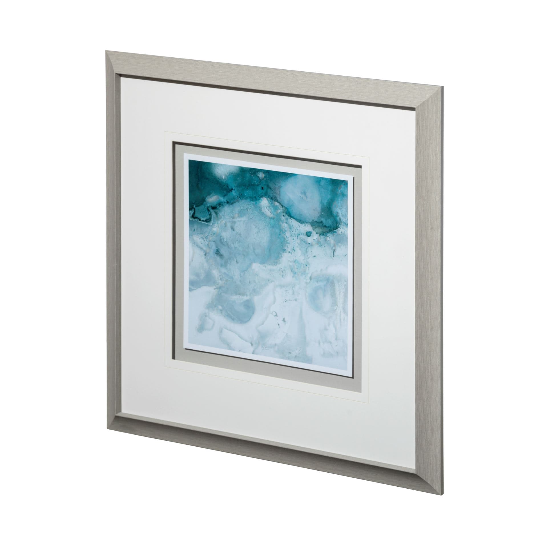Aerial Blue -I by Brianna Andreychuk a Framed Art Print Matted under Glass — product photograph