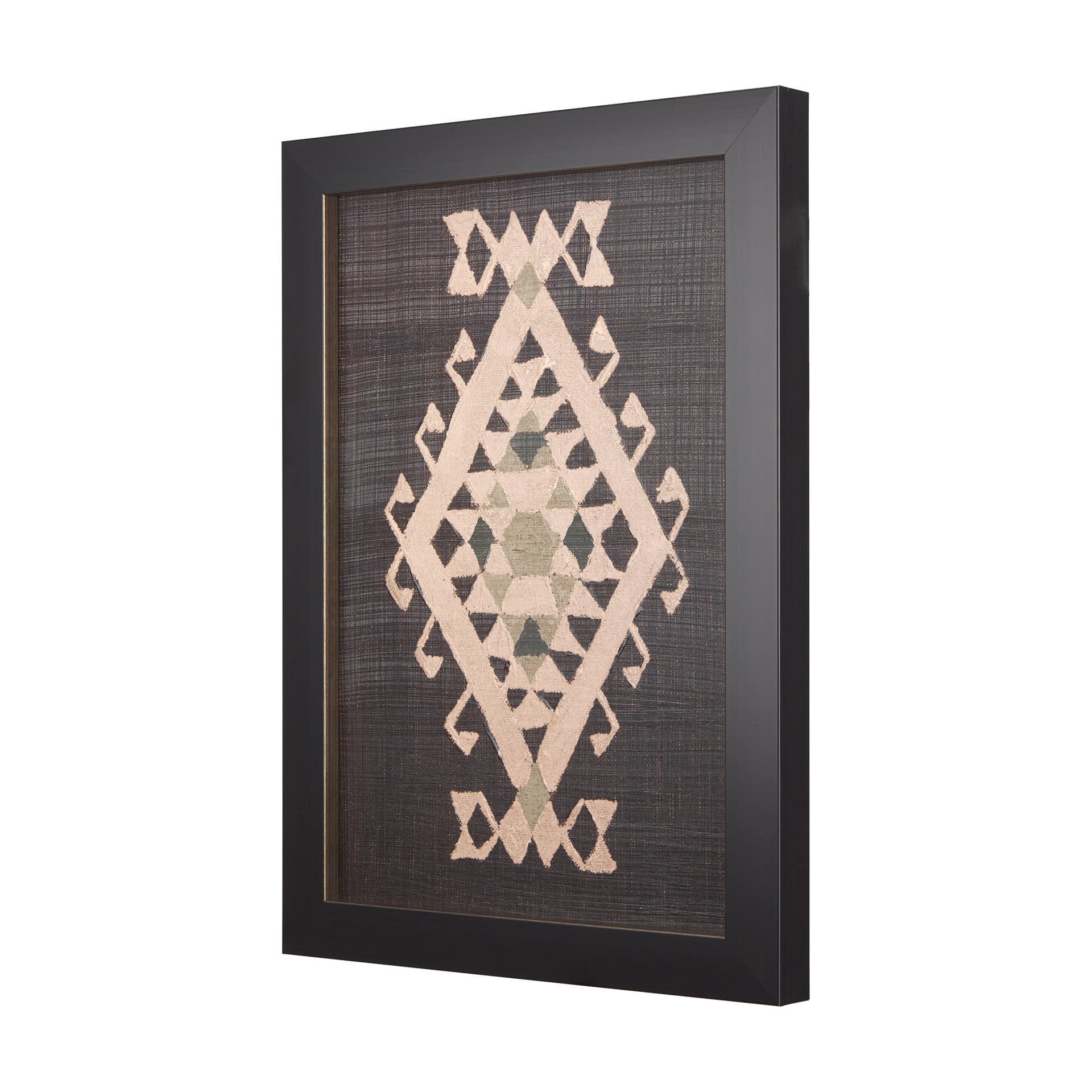Brown Tapestry VI by Mercana Studio a Hand Embellished Textured Framed Art Print — product photograph