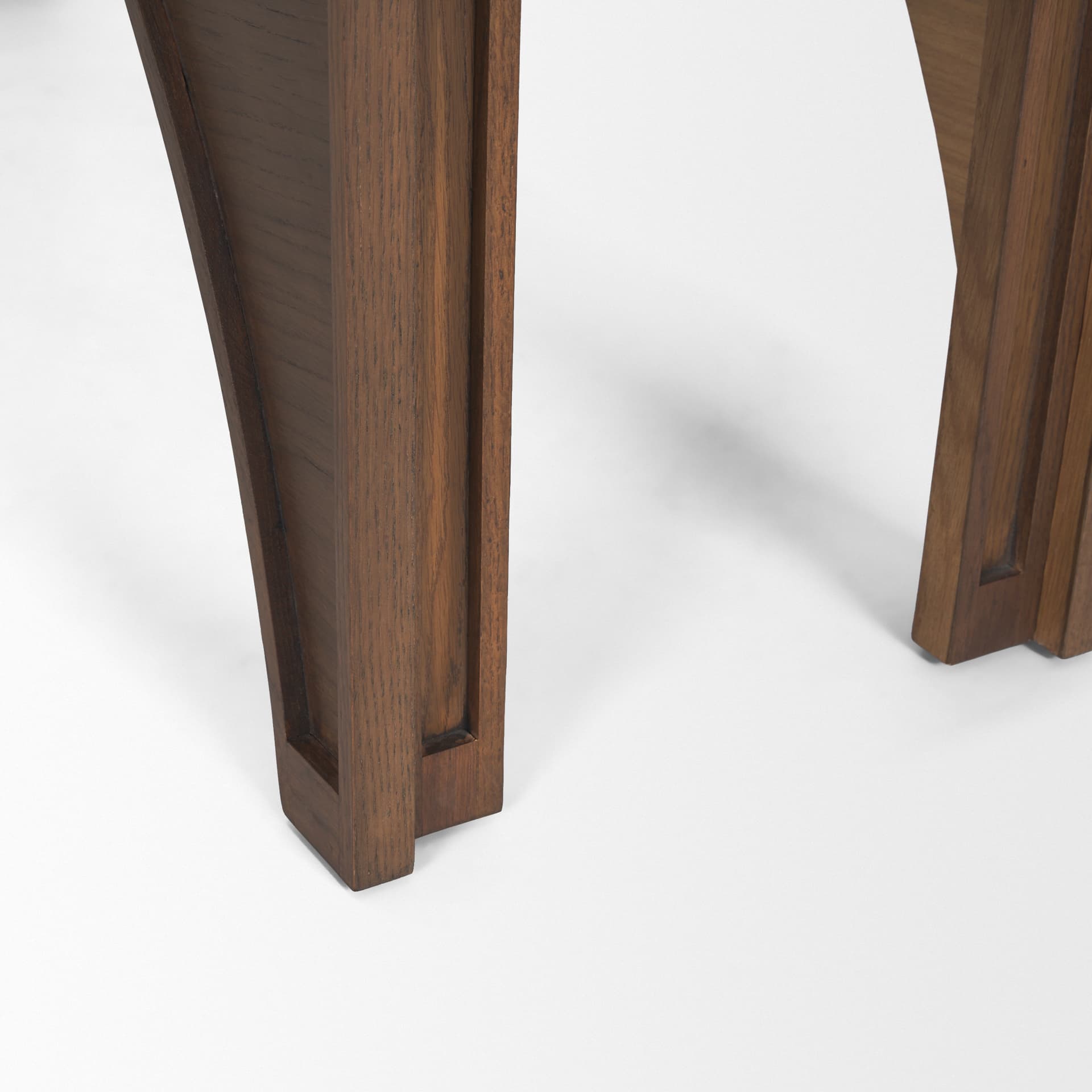 Laraya Dark Brown Wood Arched Console Table — product photograph