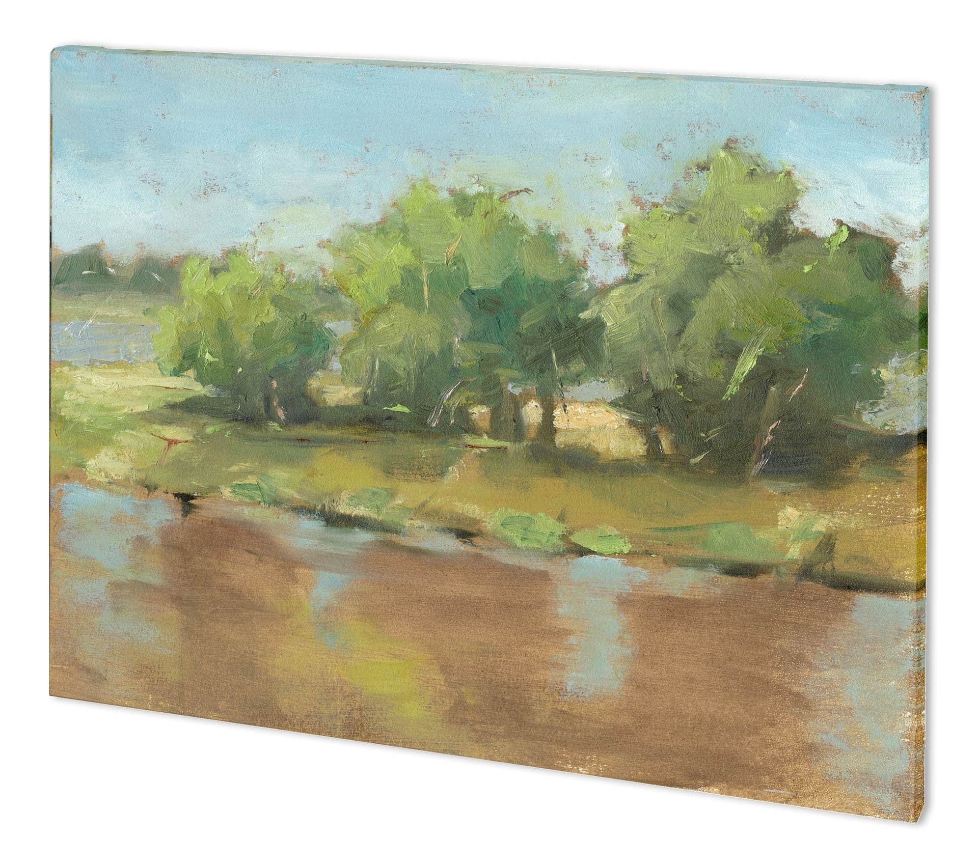 Muddy River II by Ethan Harper a Hand Embellished Textured Canvas — product photograph