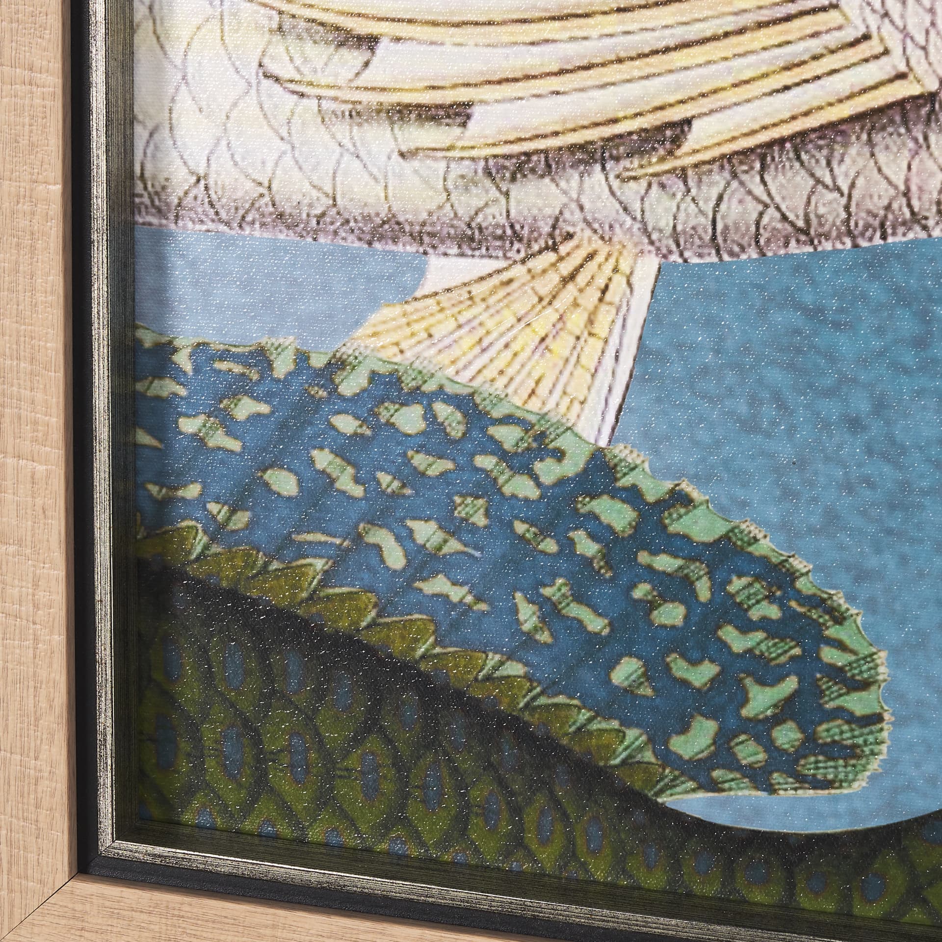 Vadum Piscis by Mercana Studio a Hand Embelished Textured Framed Art Print — product photograph