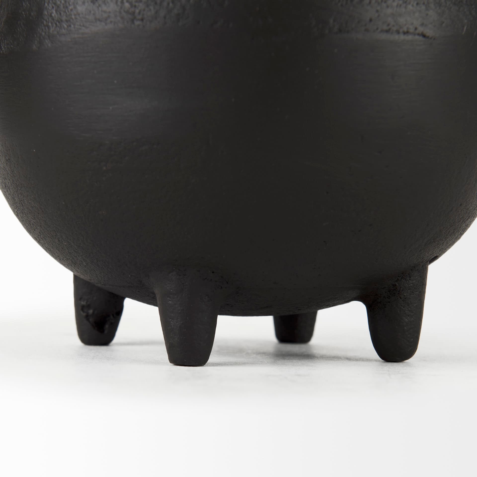 Cyrus Black Two handled Vase Decorative Object — product photograph