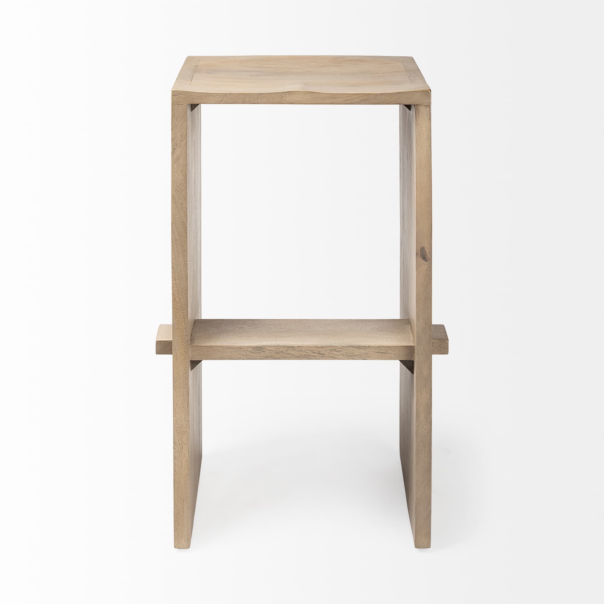 Aida Backless 30in Seat Bar Stool | Light Brown — product photograph
