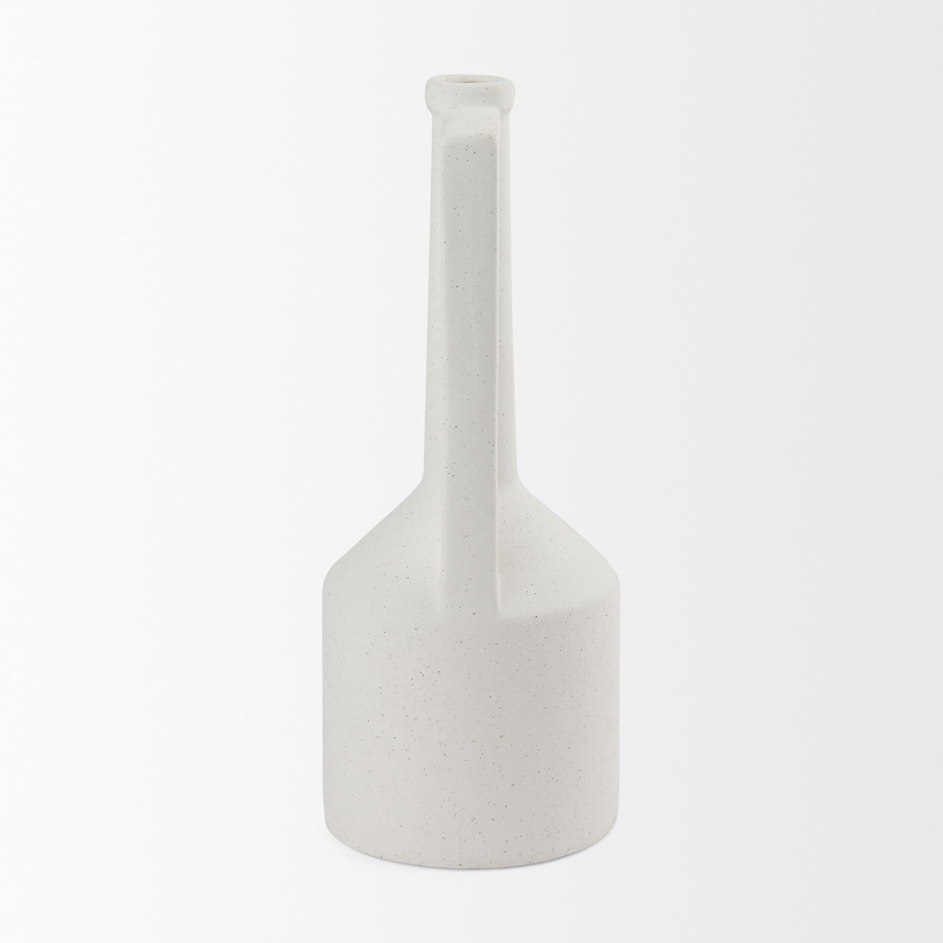 Burton 17.1H Large White Ceramic Jug Vase — product photograph