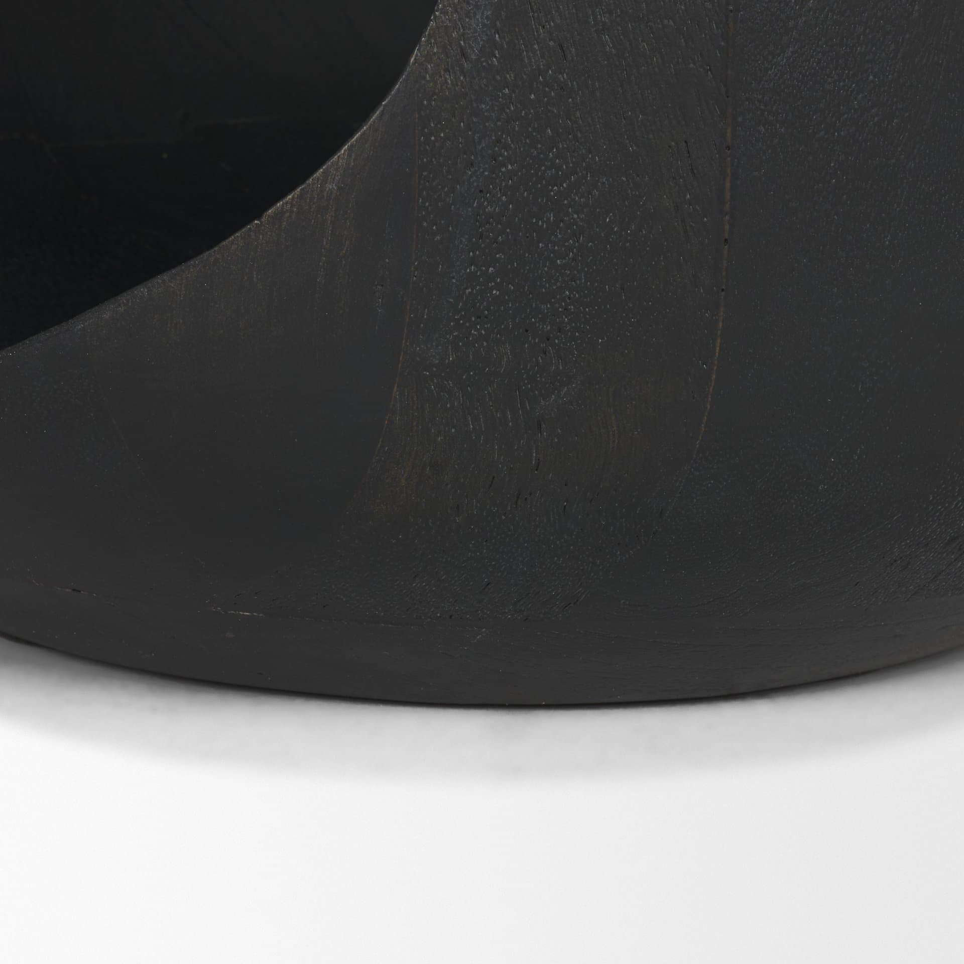 Cove Dark Brown Sculptural Open Side Table — product photograph
