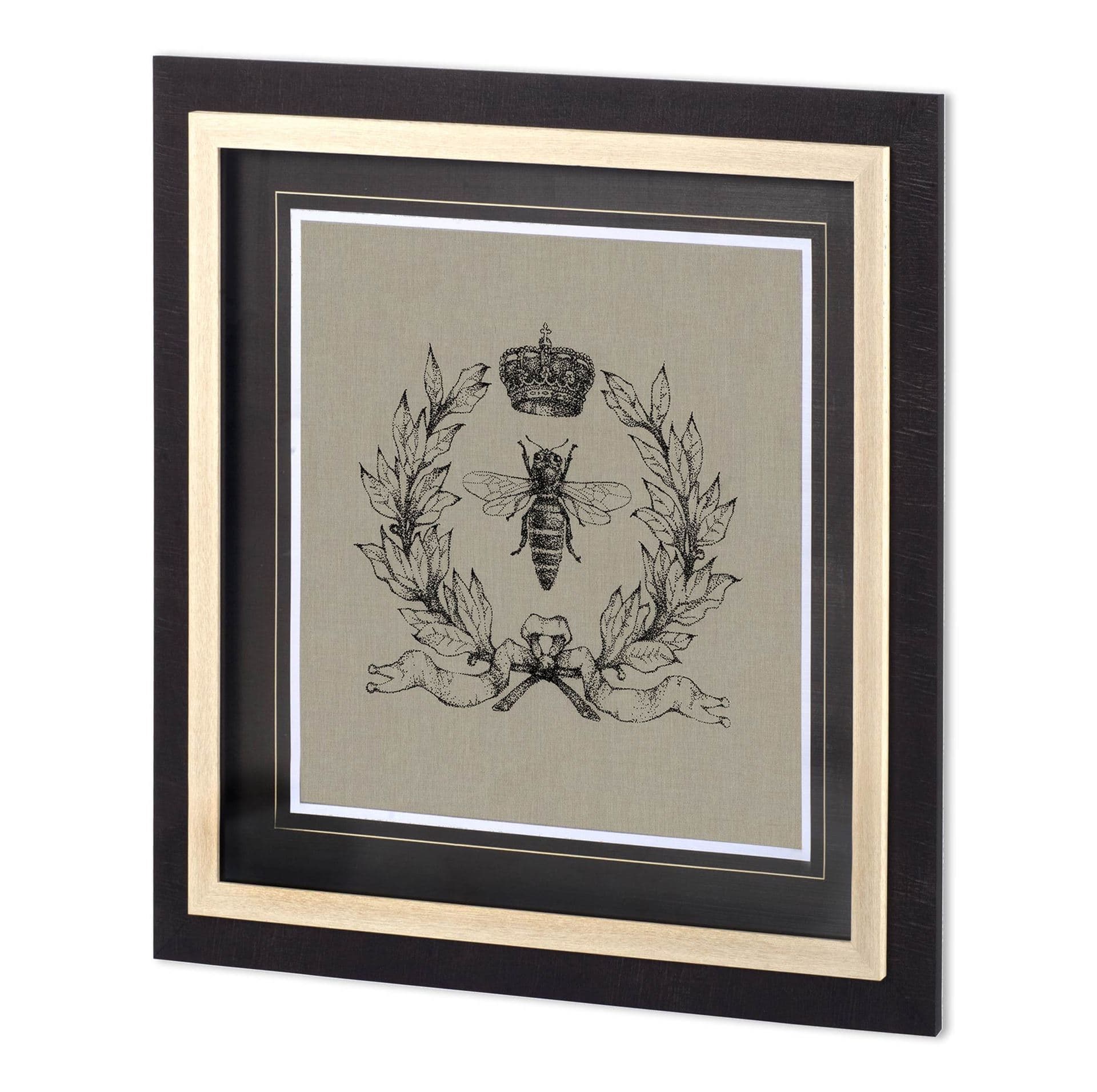 Coronation II by Mercana Studio a Hand Embellished Textured Framed Art Print Matted under Glass — product photograph