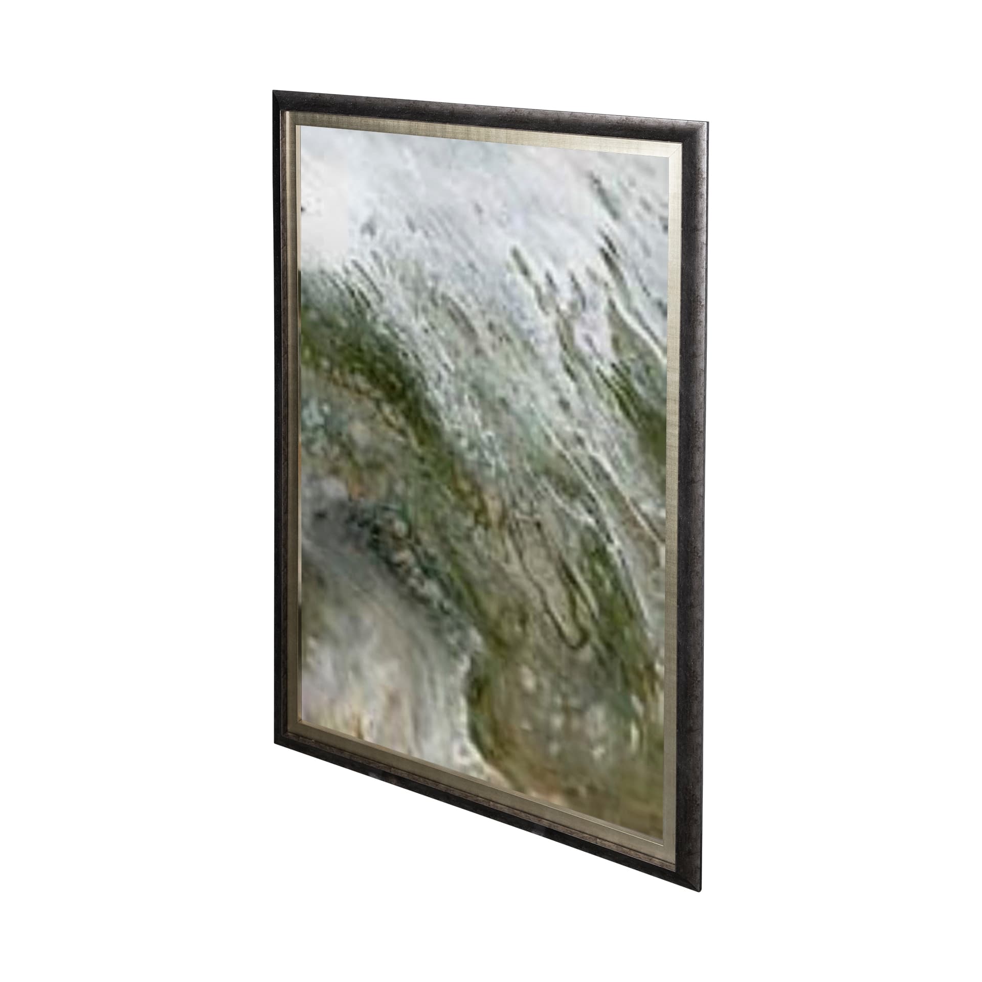 Equatorial Drift III by Mercana Studio Hand Embellished Textured Framed Art Print Matted under Glass — product photograph