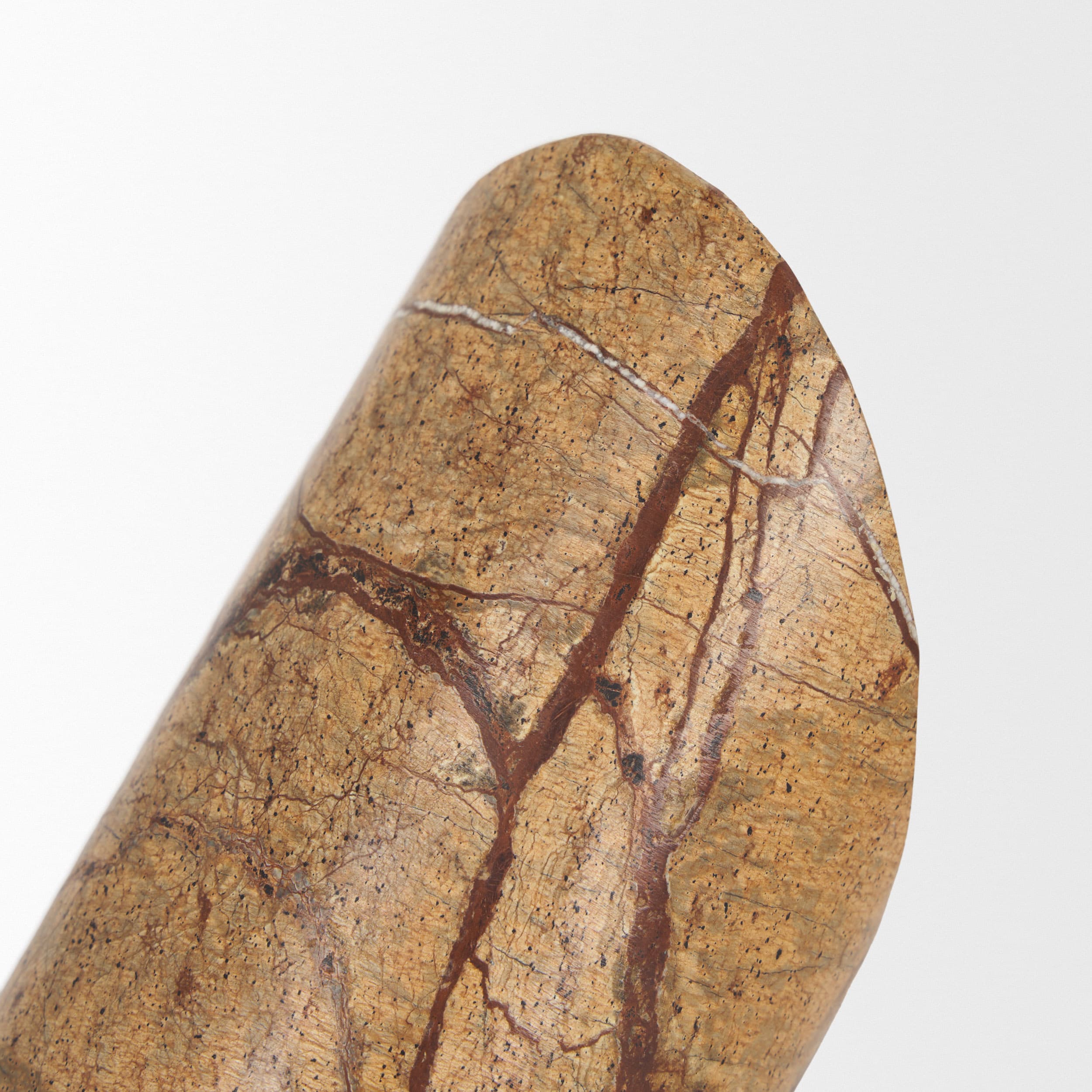 Rahima Brown Forest Marble Angled Bookends — product photograph