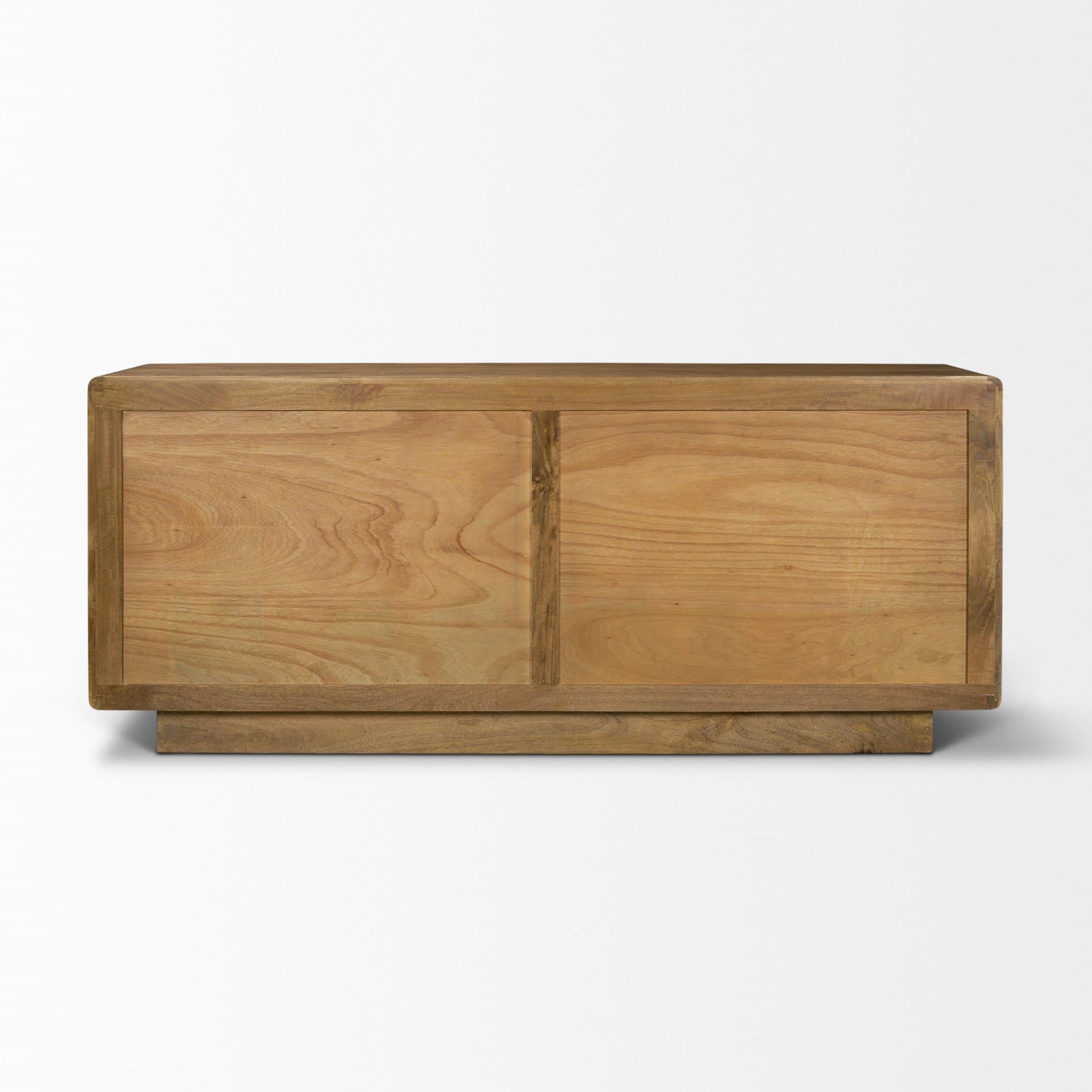Valterra Dark Brown Wood w/ Cappuccino Marble 4 Door Sideboard — product photograph