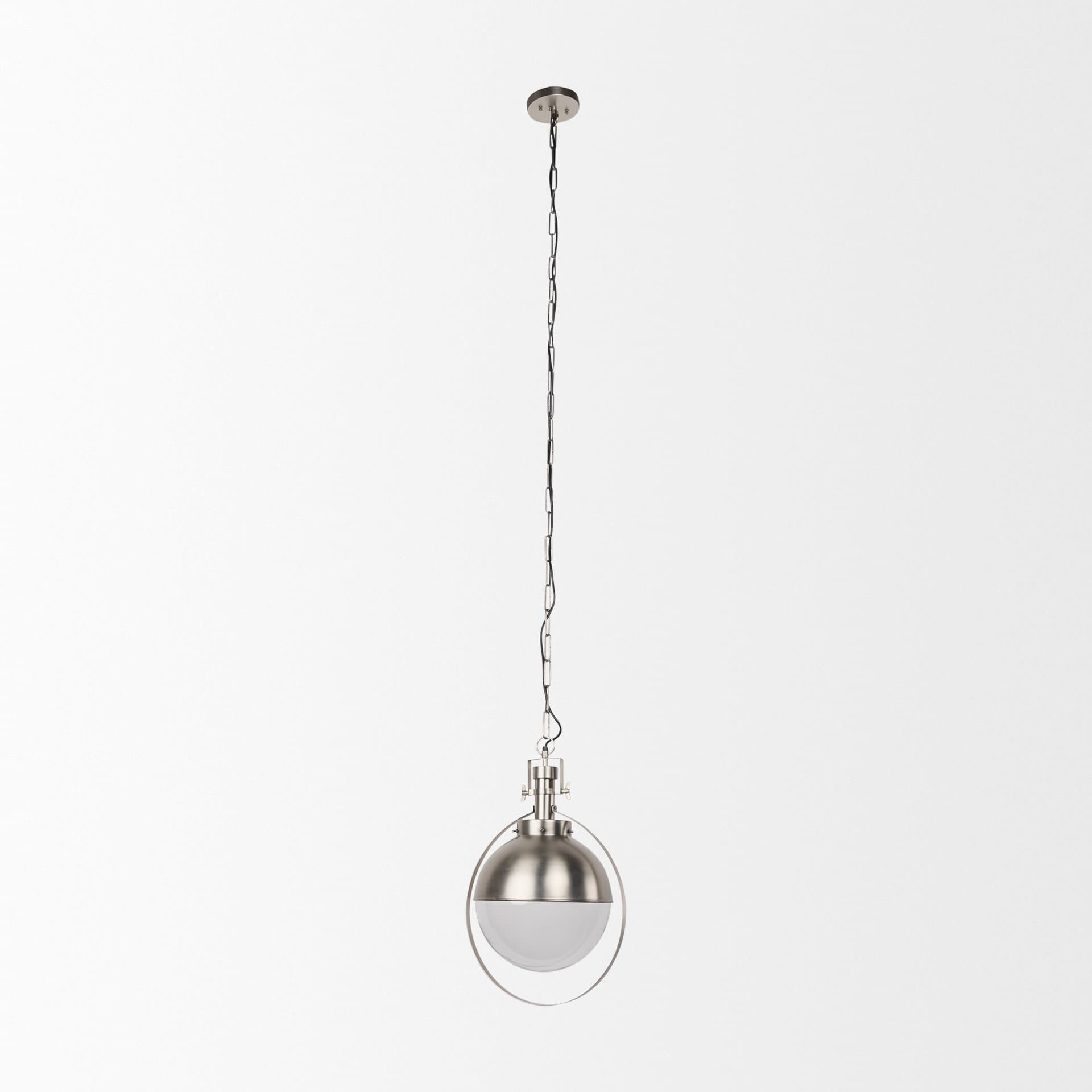 Leighton 15.0L x 15.0W x 20.0H Antique Nickel Pendant Light — product photograph