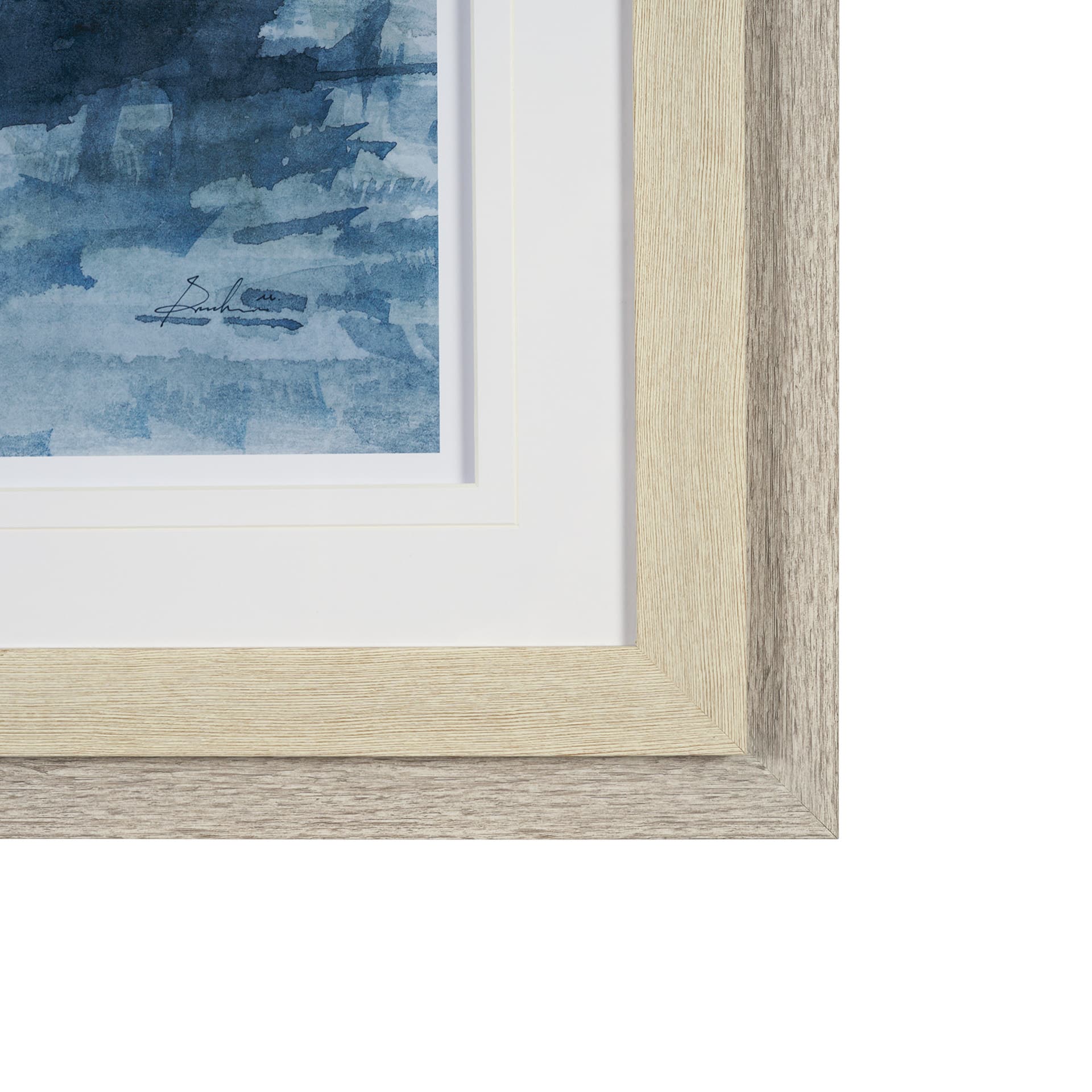 Forest Dew II by Mercana Studio a Hand Embellished Textured Framed Art Print Matted under Glass — product photograph