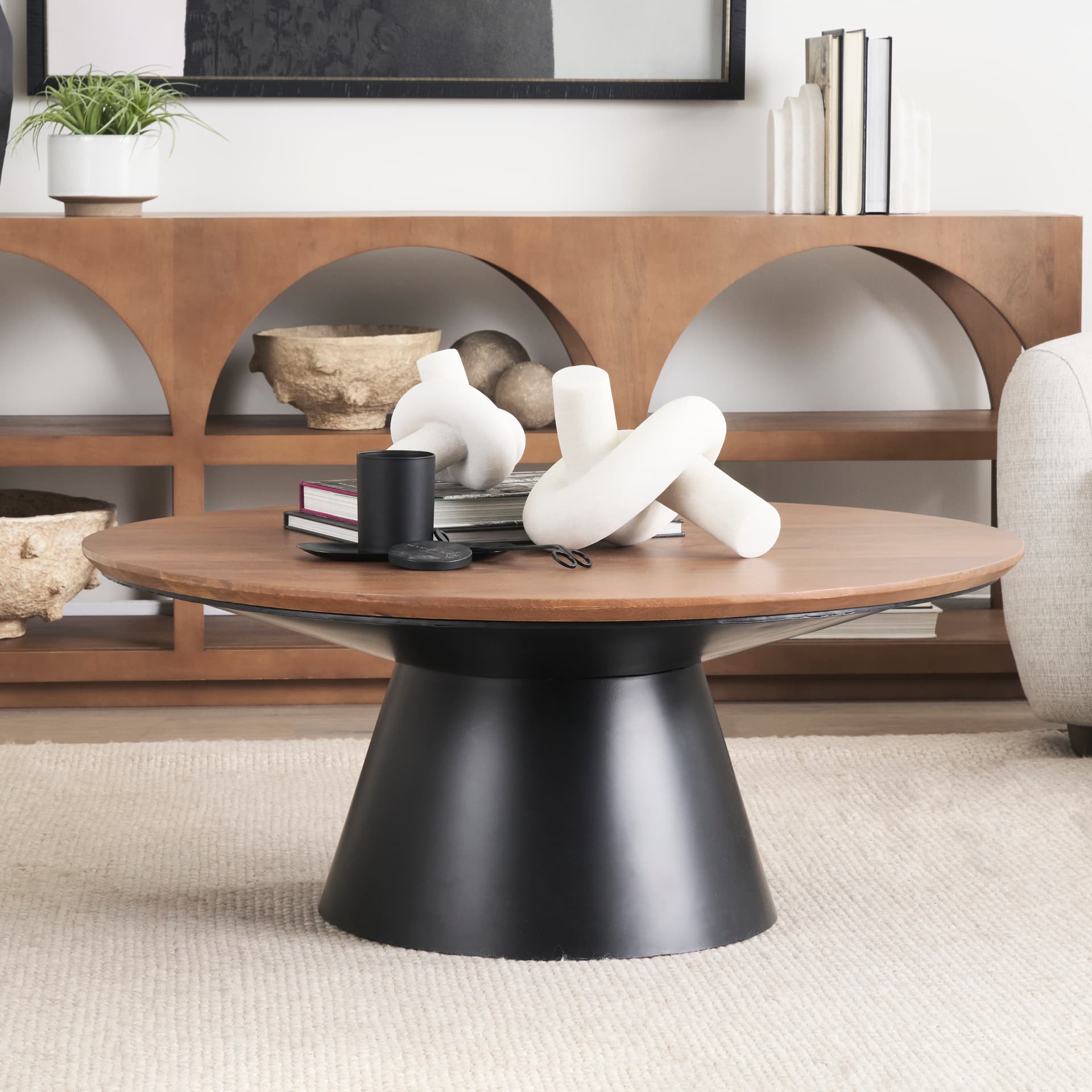 Otto Granite Resin Large Knot Sculpture Decorative Object — product photograph
