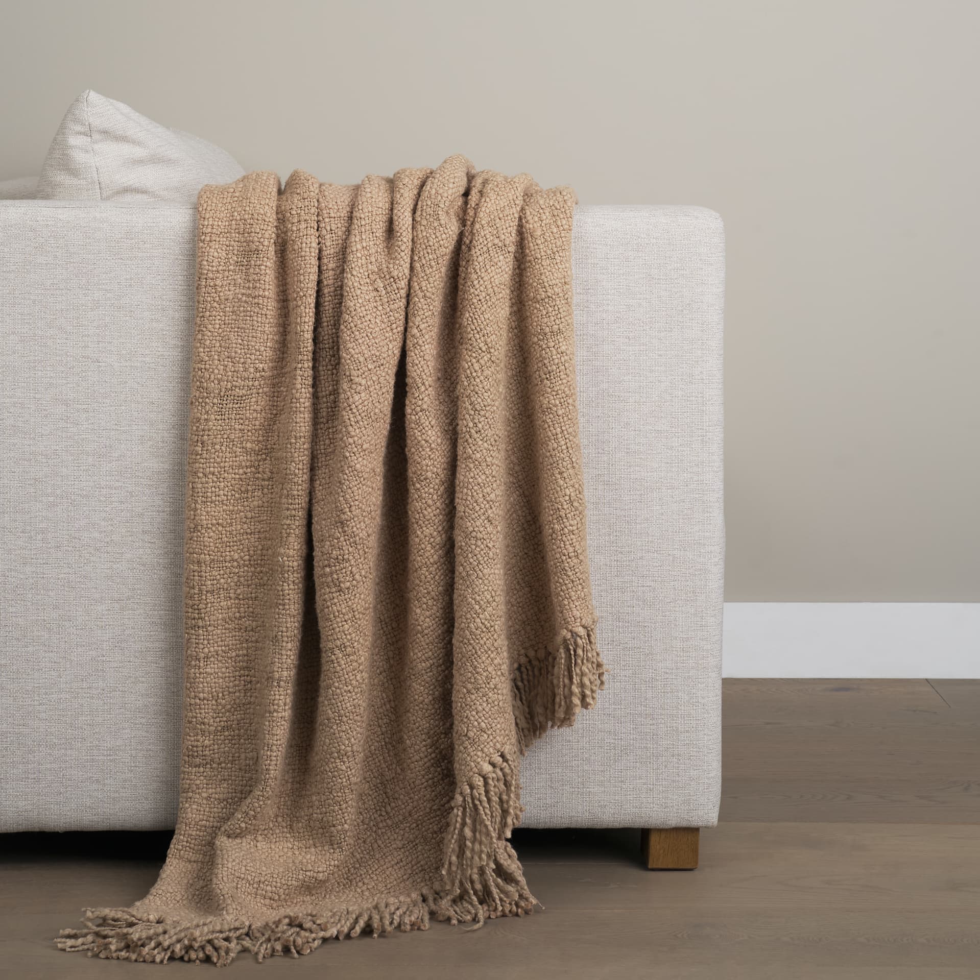 Kambal Sand Woven Cotton Throw Blanket — product photograph
