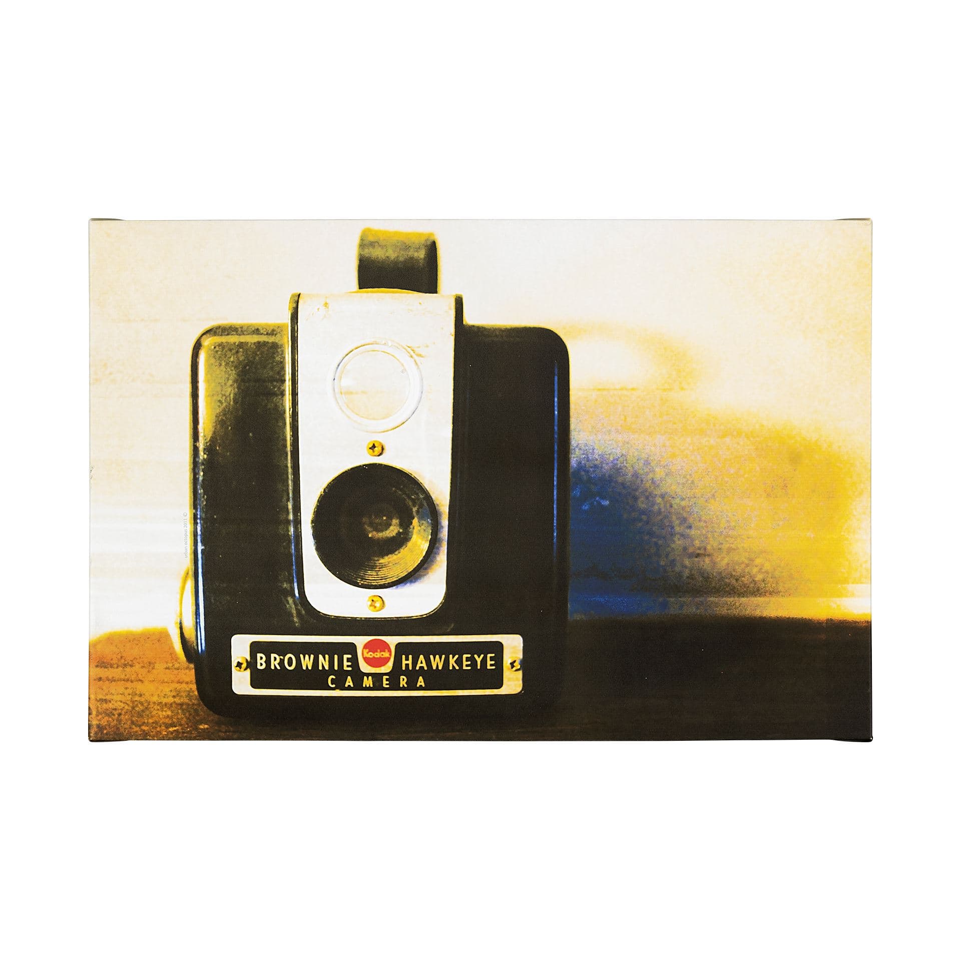Hawkeye Vintage by Urban Octopus a Hand Embellished Textured Canvas — product photograph