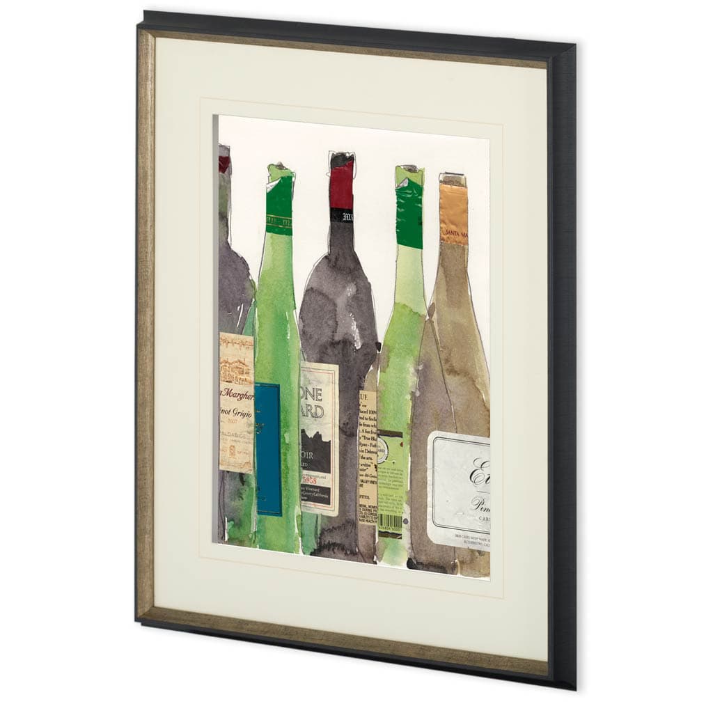 Dinner Party I by Samuel Dixon a Hand Embellished Textured Framed Art Print Matted under Glass — product photograph