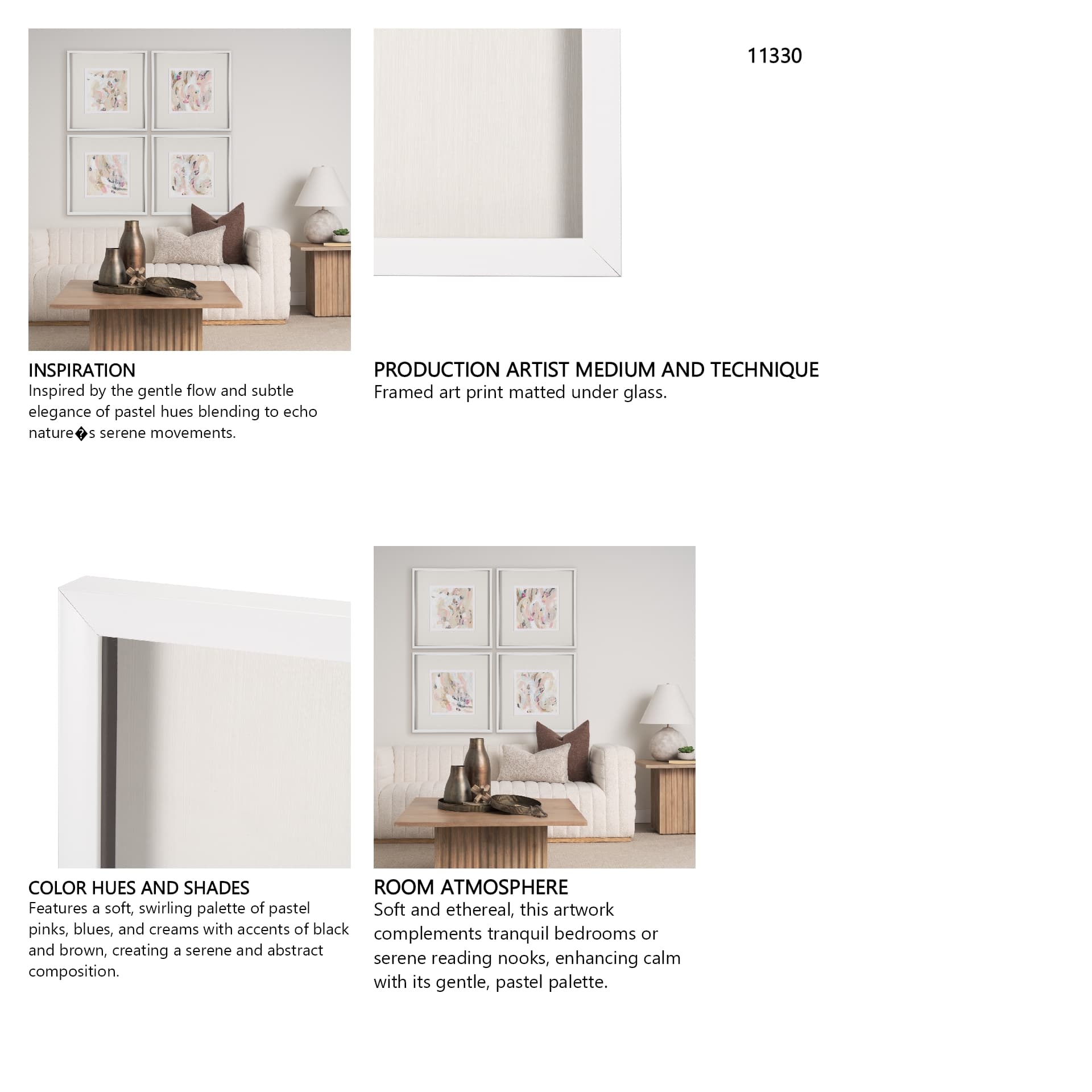 Carnivale II by Mercana Studio a Framed Art Print Matted under Glass — in a styled room