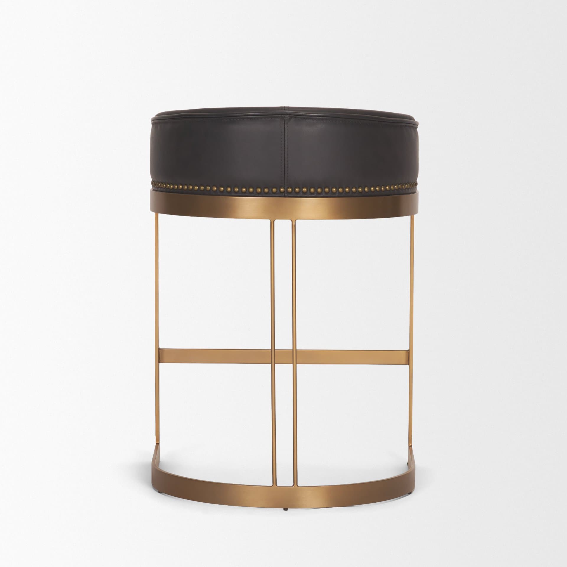 Hollyfield Backless 26.75in Seat Counter Stool | Brown Charcoal — product photograph
