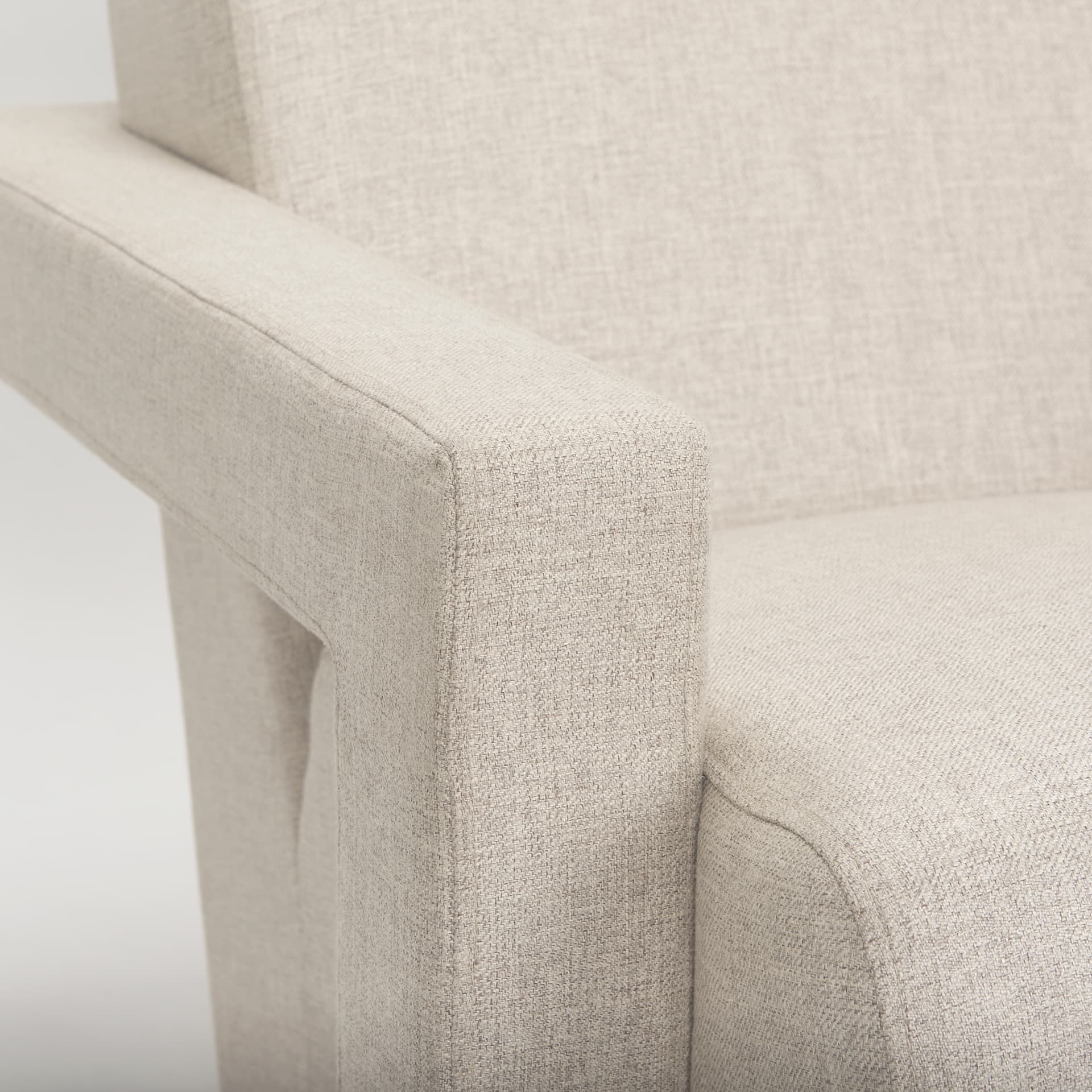 Sovereign Oatmeal Fully Upholstered Accent Chair — product photograph