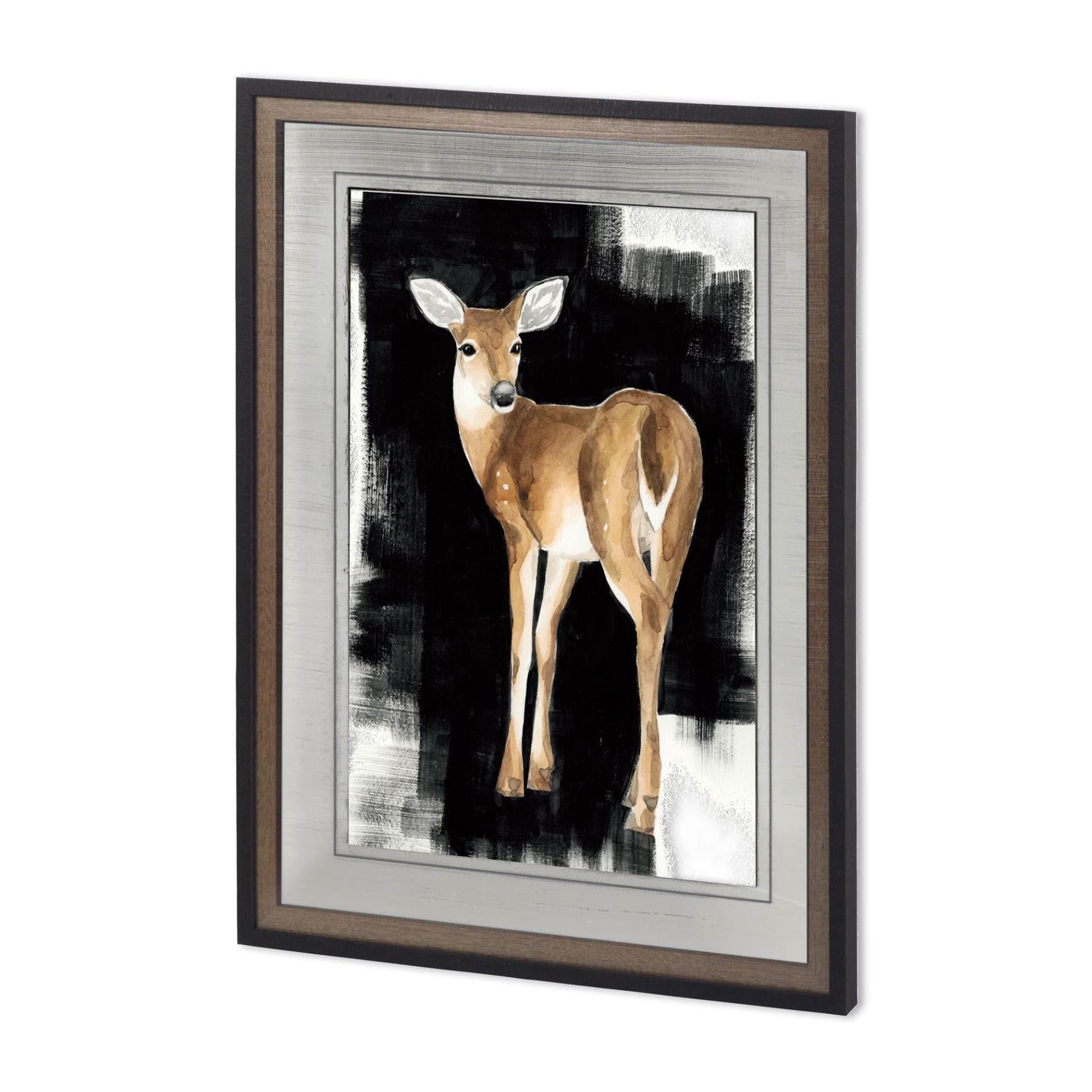 Custom Nocturnal I by Grace Popp a Hand Embellished Textured Framed Art Print Matted under Glass — product photograph