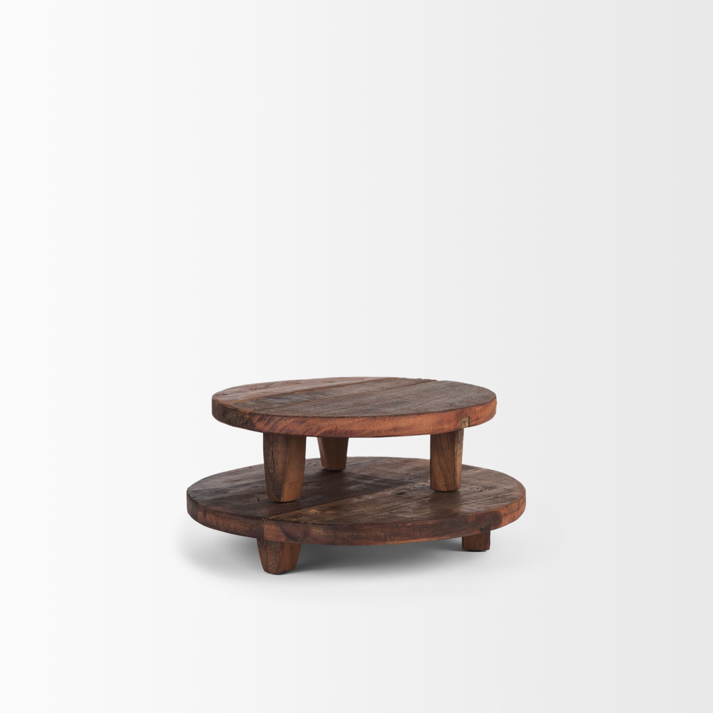Iza Medium Brown Wooden Riser (Set of 2) — product photograph