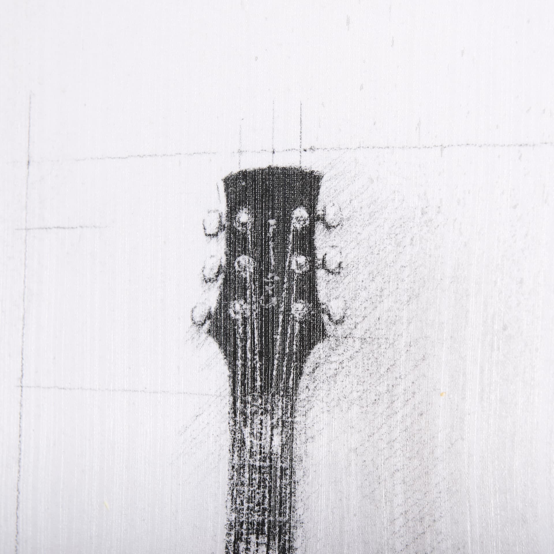 Guitar II by Mercana Studio a Hand Embellished Textured Canvas — product photograph
