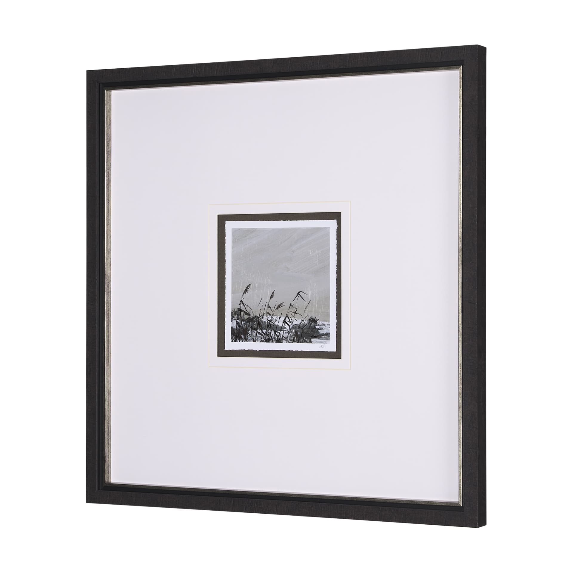 Winter Day V by Mercana Studio a Hand Embellished Textured Framed Art Print Matted under Glass — product photograph