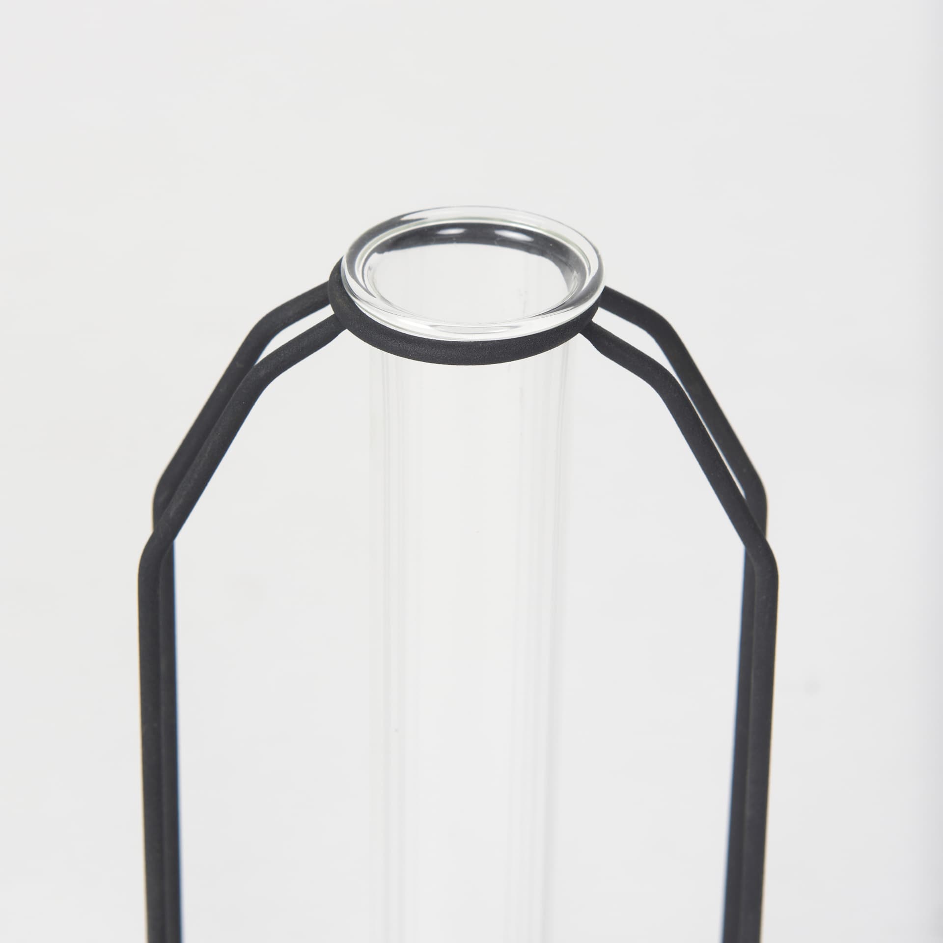 Aria 4.3L x 3.9W x 9.6H Metal and Glass Decorative Accent — product photograph