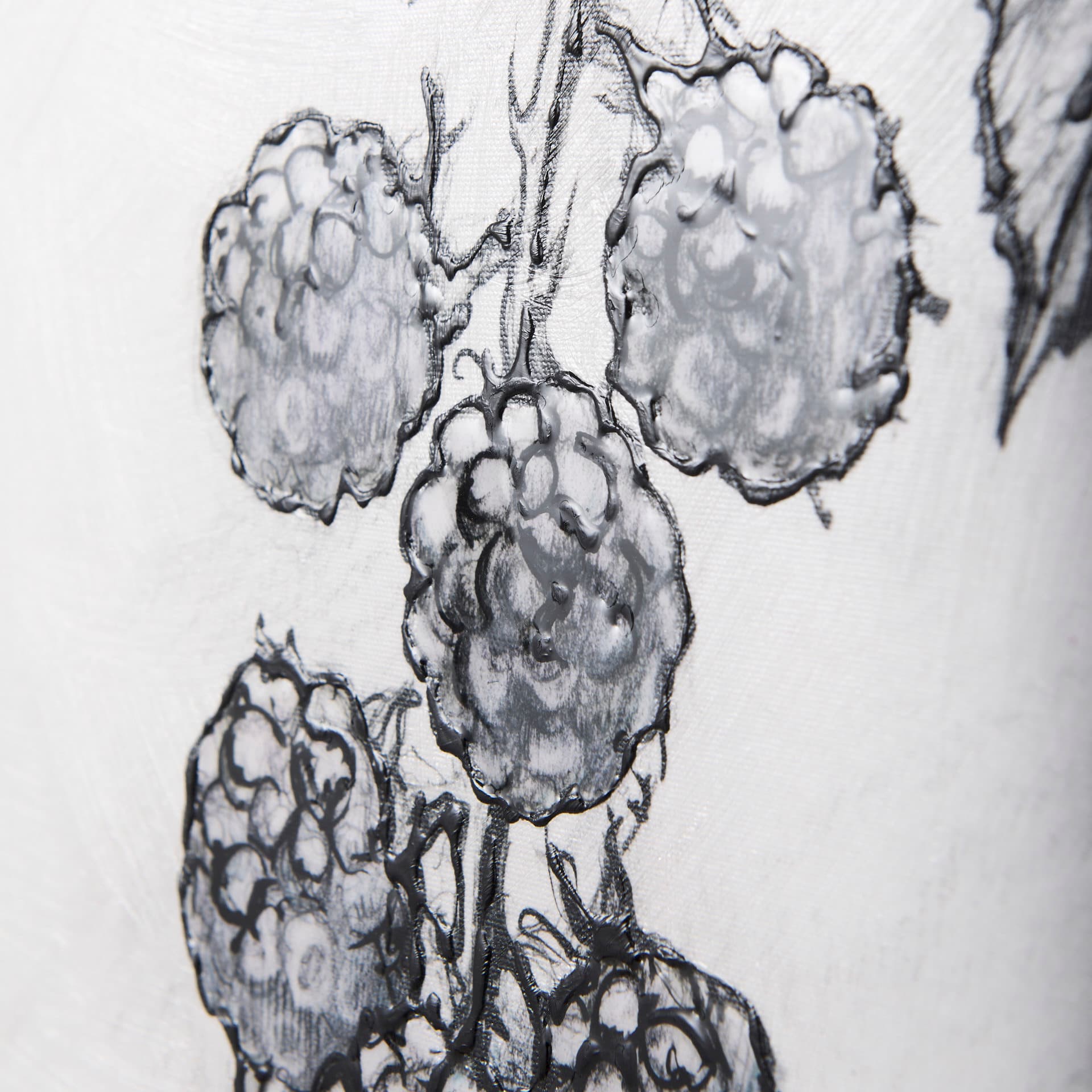 Wildberry Collection Blackberry by Ariana a Hand Embellished Textured Canvas — product photograph