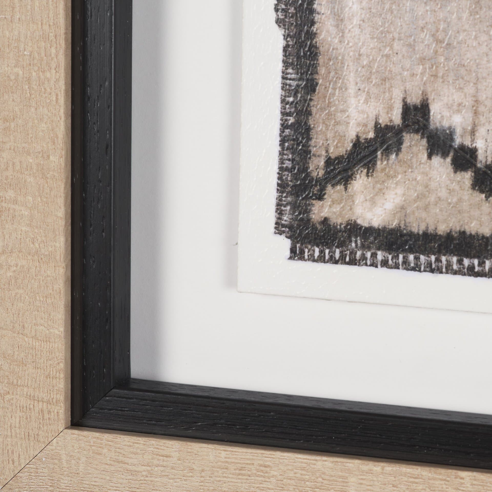 Vintage Rug by Chad Warren a Hand Embellished Framed Print under Glass — product photograph