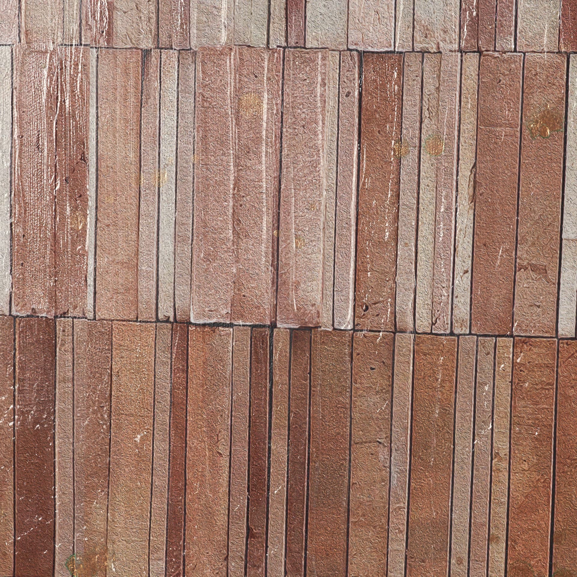 Terracotta Wall III by Flora Kouta Hand-Embellished Textured Framed Canvas Artwork — product photograph