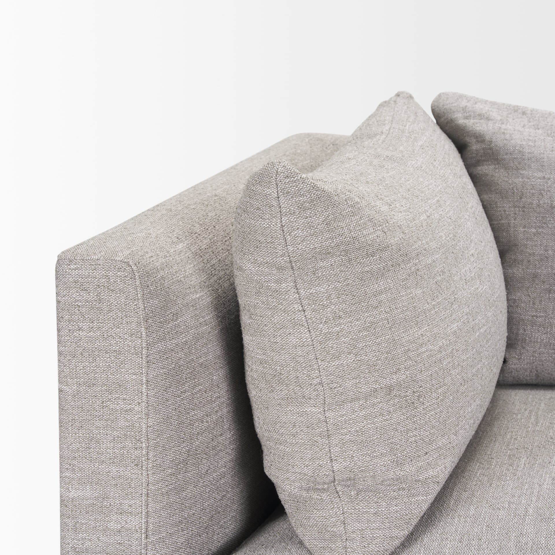 Halston Corner Light Grey Performance Fabric — product photograph