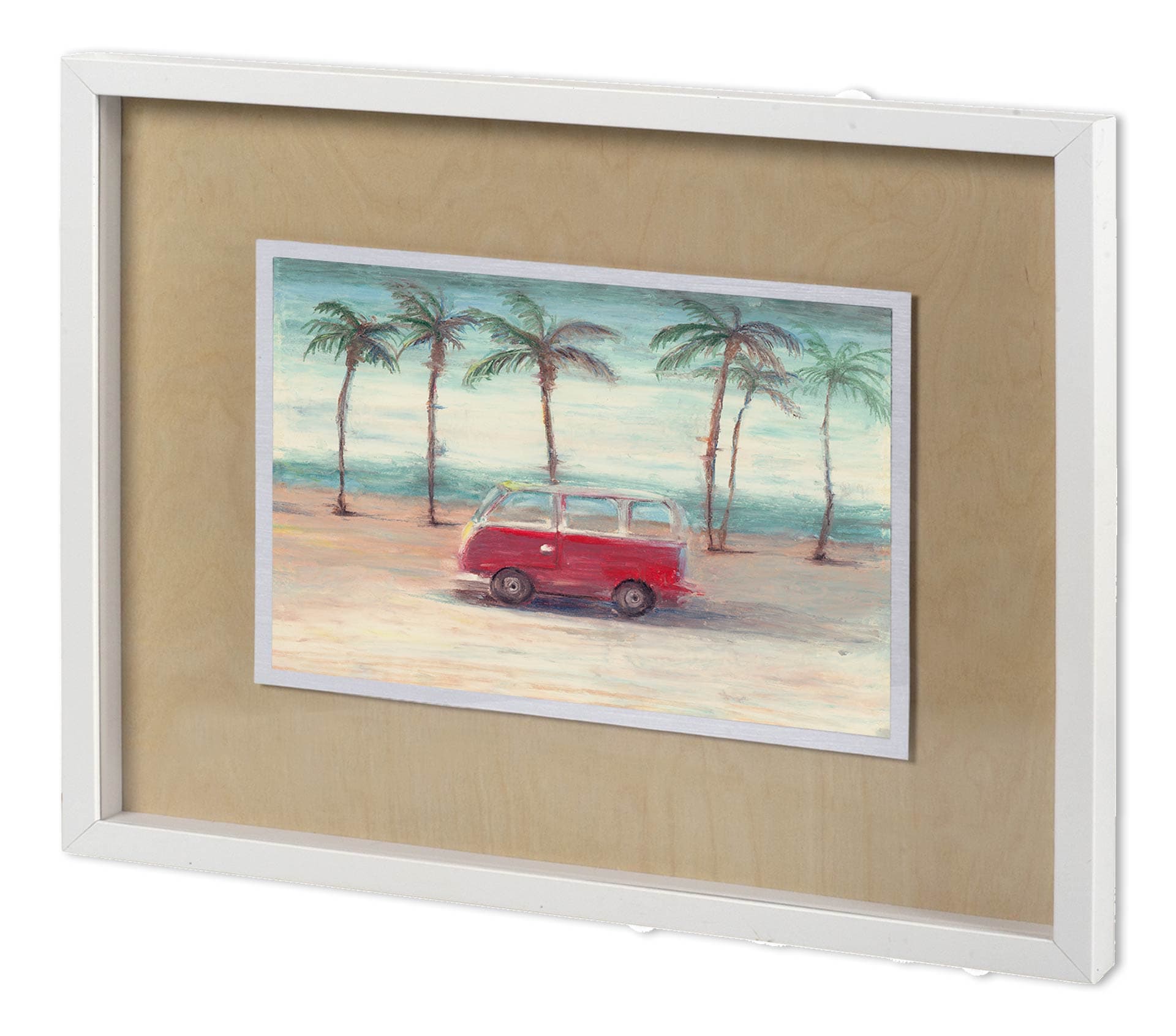 Summer Day II by Mercana Studio a Hand Embellished Textured Framed Art Print Matted under Glass — product photograph