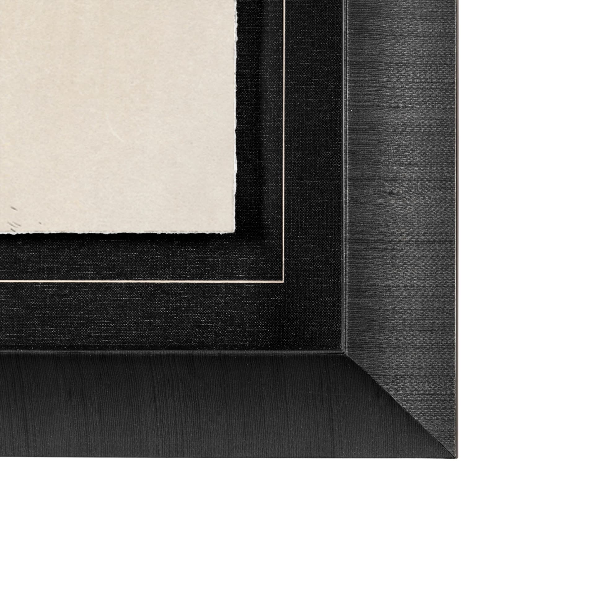 Three is a Crowd II by Mercana Studio Hand Embellished Textured Framed Art Print Matted under Glass — product photograph