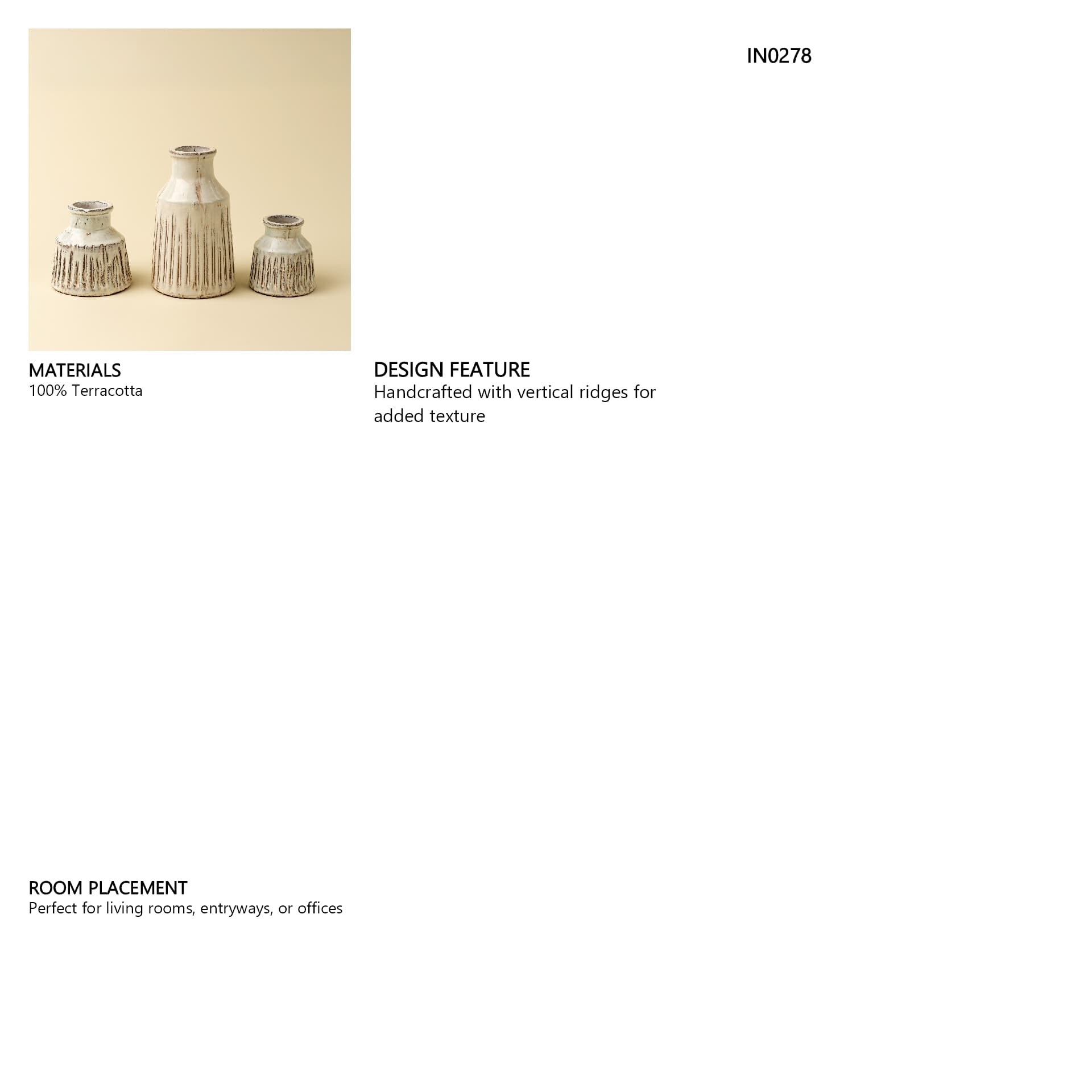 Padme Decorative Vase M — in a styled room