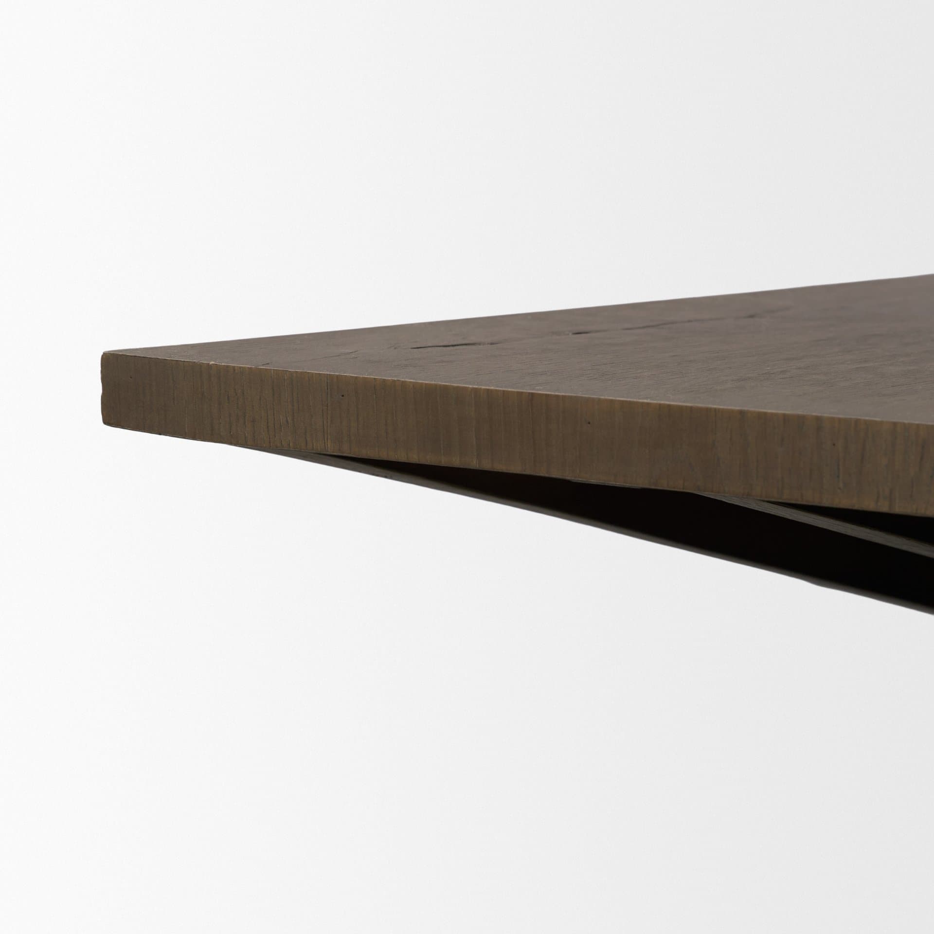 West Mid-Brown Oak Wood Rectangular Coffee Table — product photograph