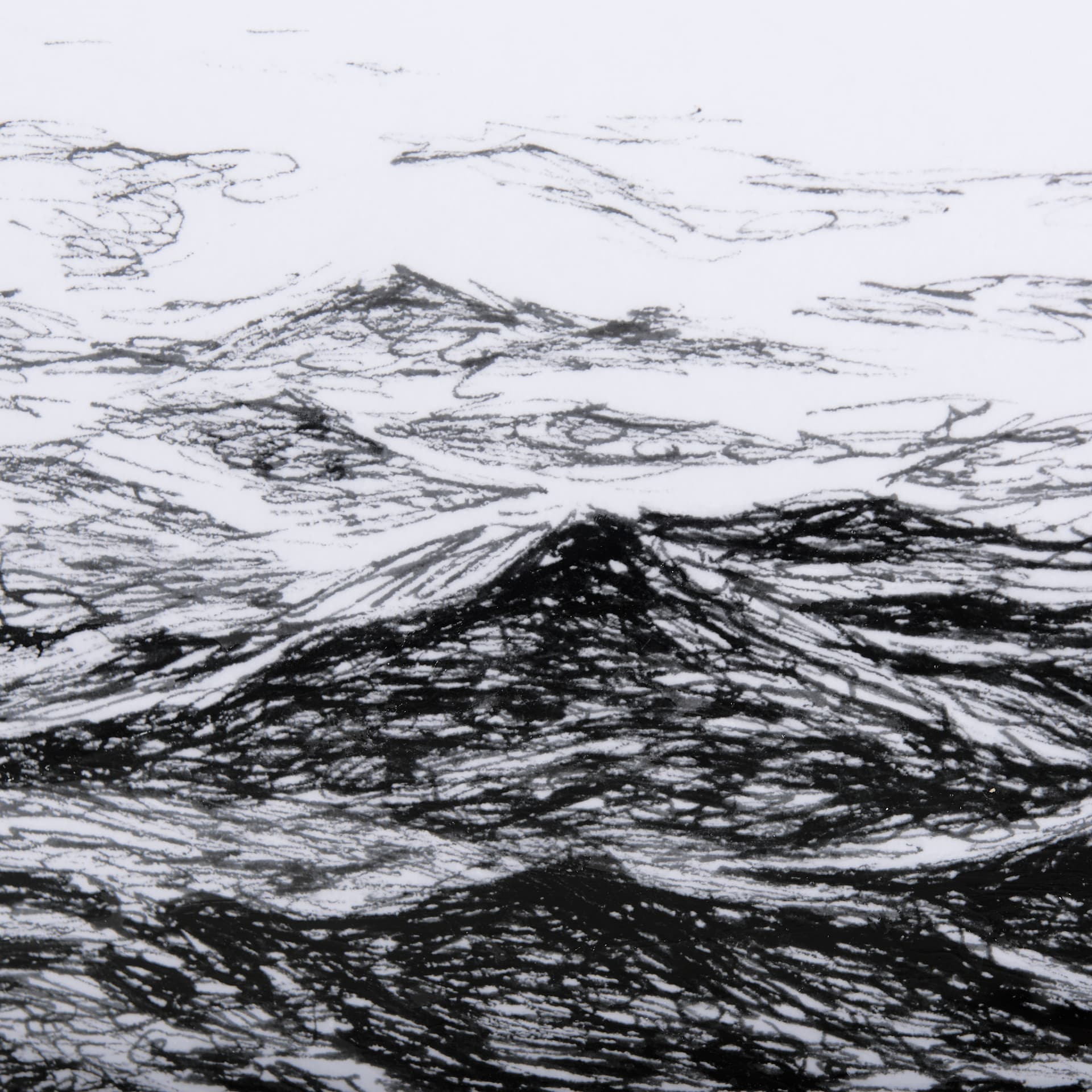 Endless Sea by Mercana Studio a Hand Embellished Textured Framed Art Print Matted under Glass — product photograph