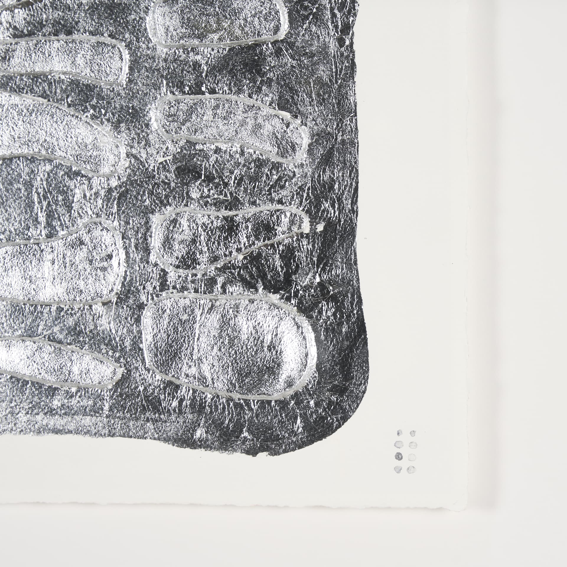 Pebble Patch by Studio M a handmade Original Framed Artwork under Glass — product photograph