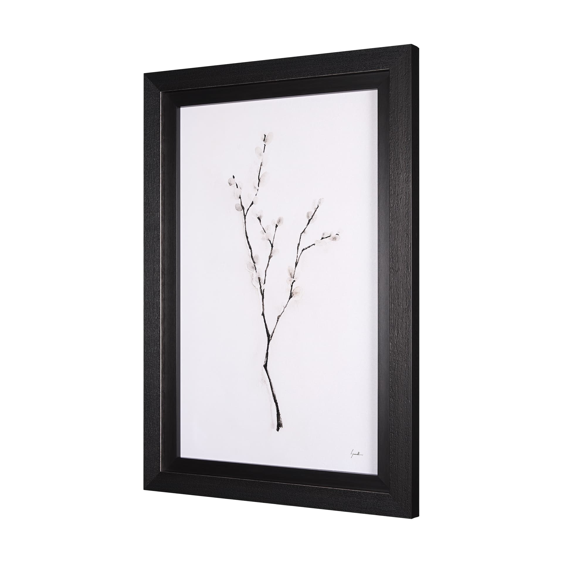 Snow Greetings I by Mercana Studio a Hand Embellished Textured Framed Art Print — product photograph