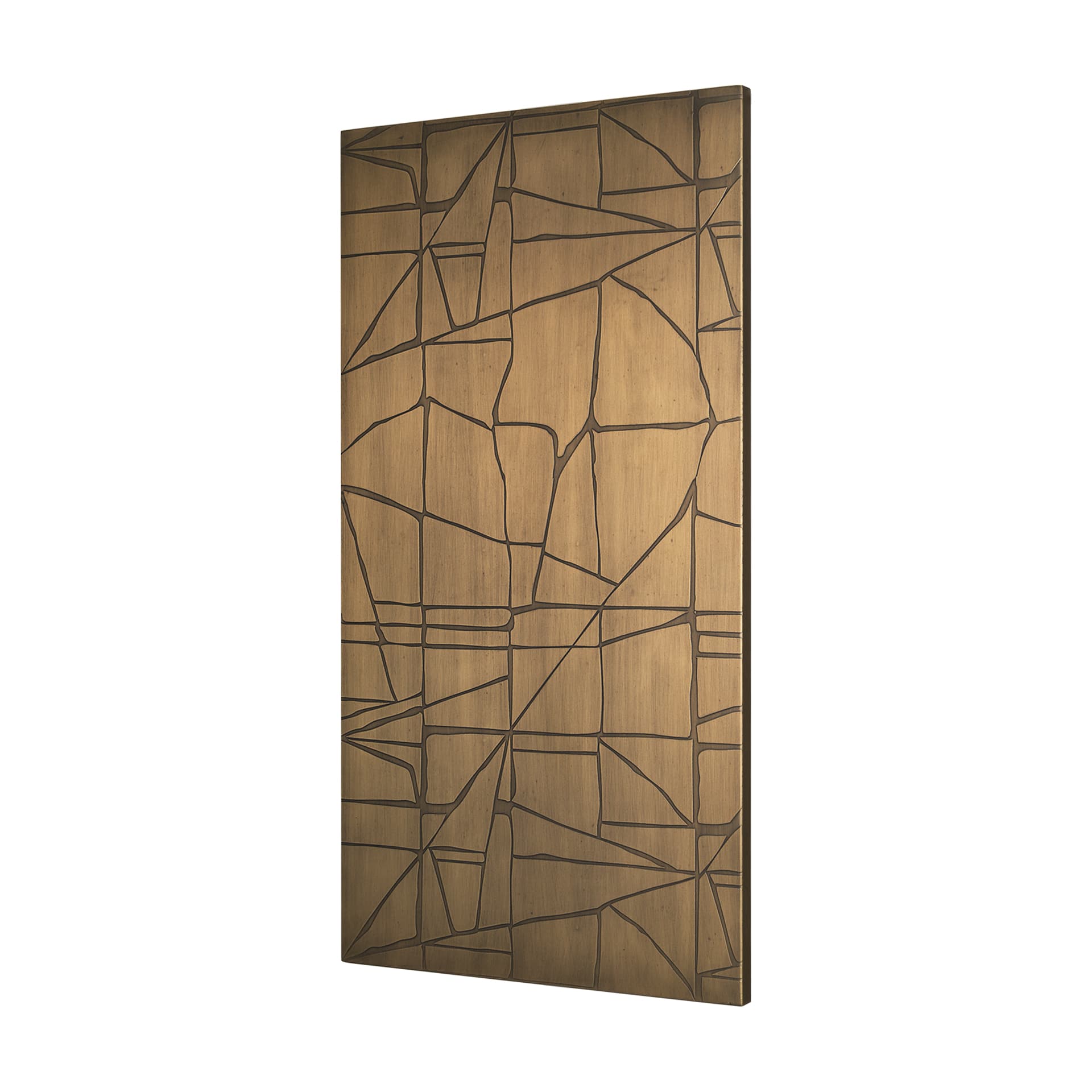 Roho Painted Gold Metal Wall Art — product photograph