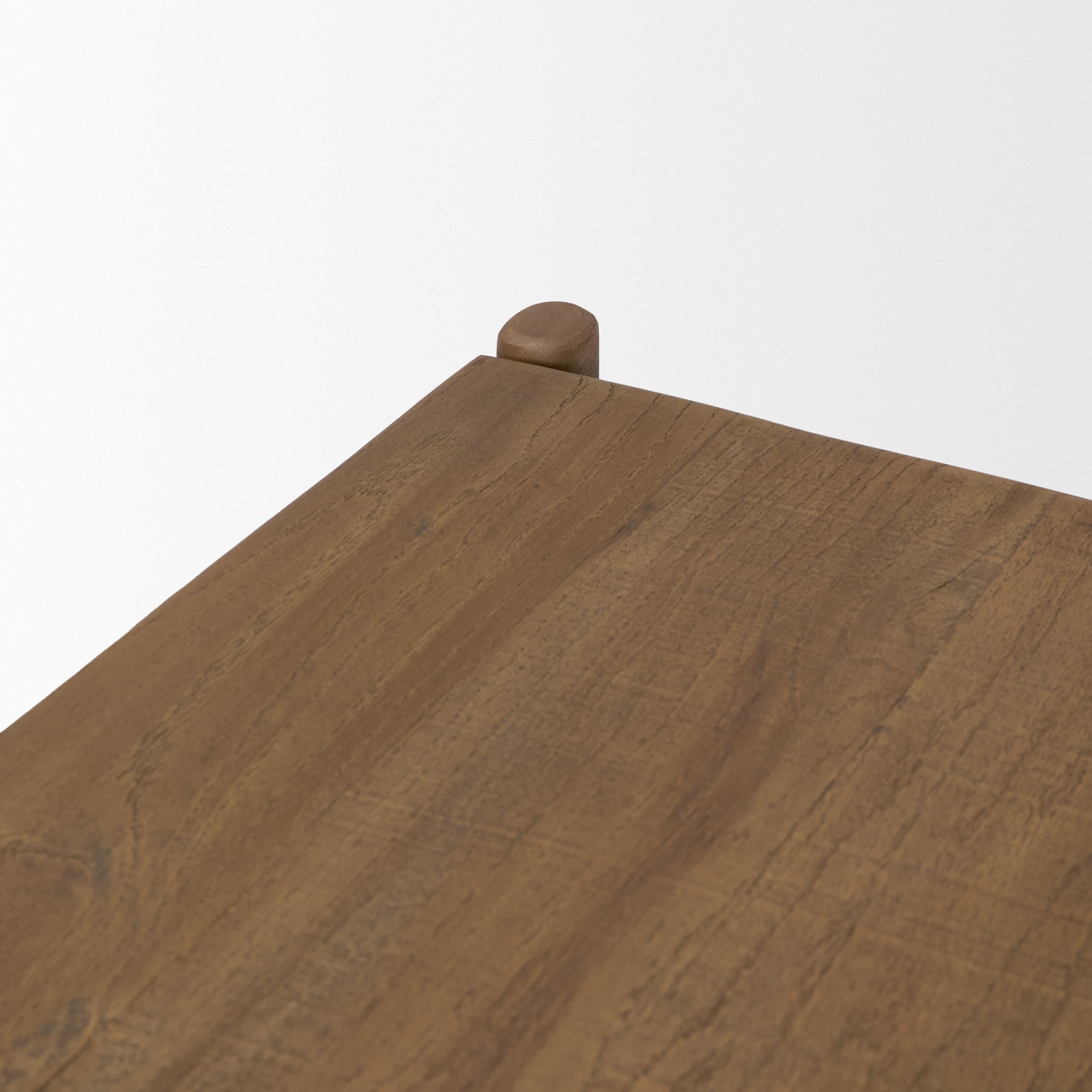 Riven Oak Wood Rectangular Coffee Table — product photograph