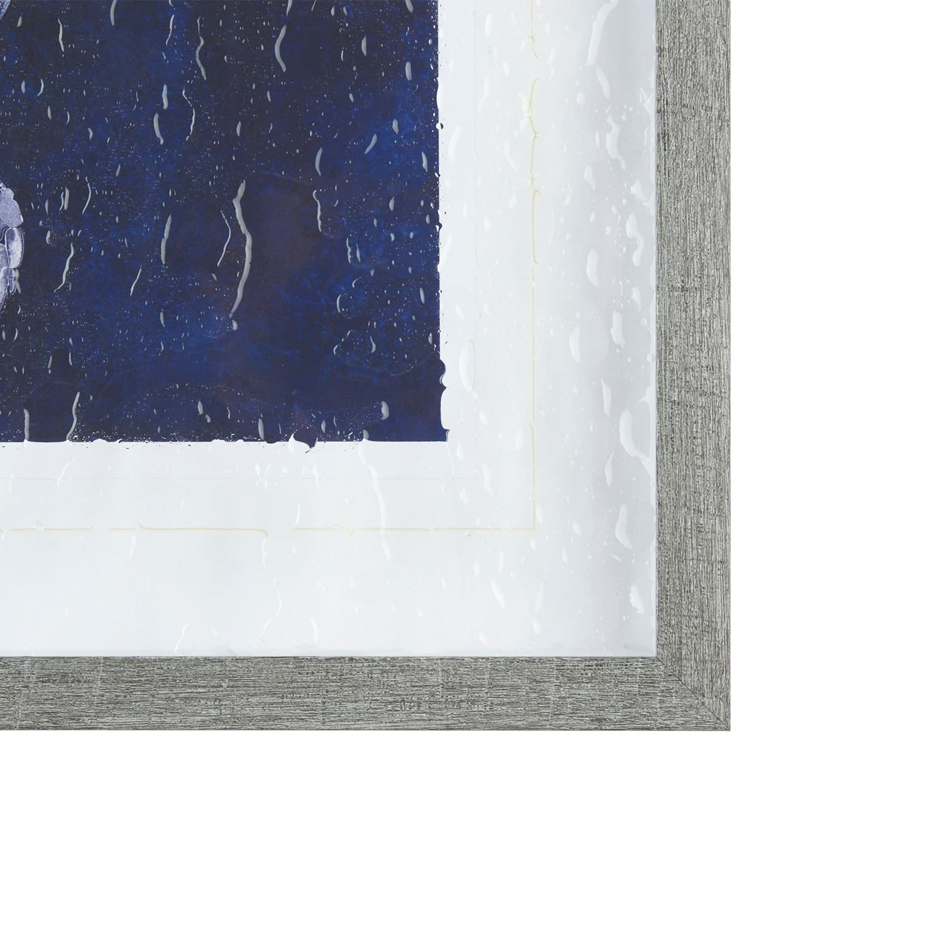 Sea Turtle Shadow II by Grace Popp a Hand Embellished Textured Framed Art Print Matted under Glass — product photograph