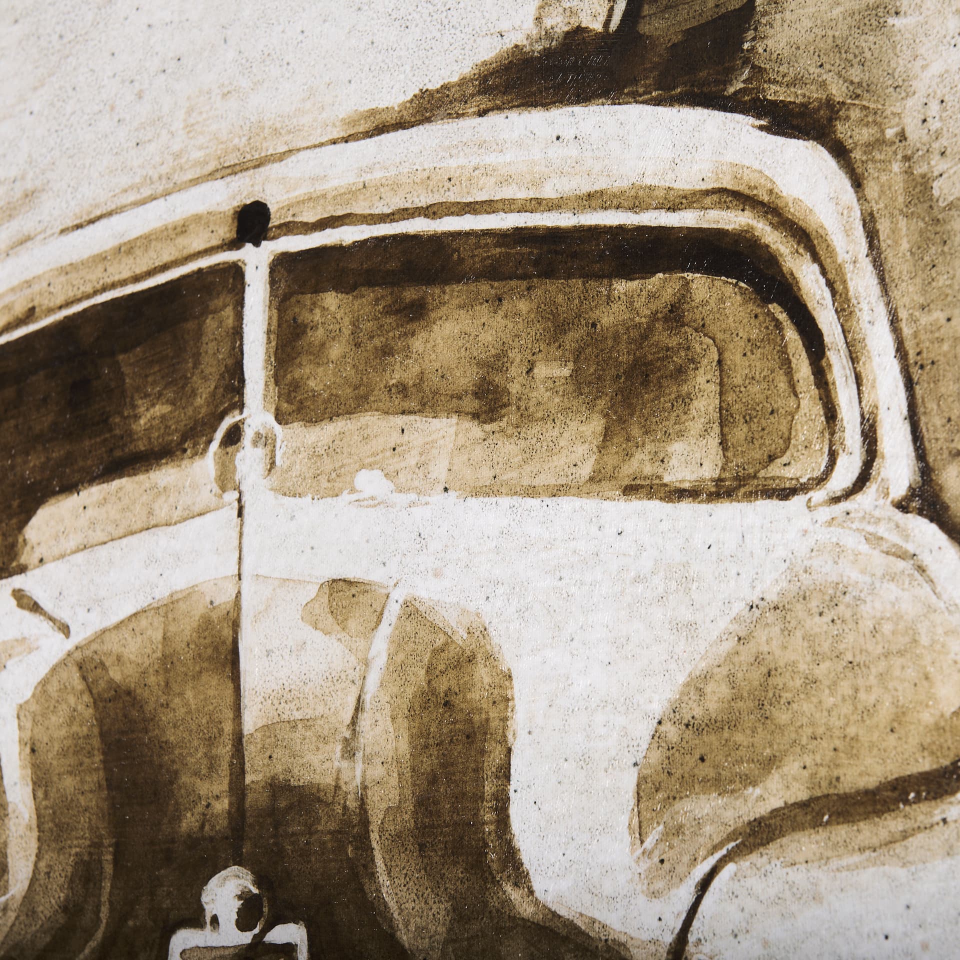 Vintage Car Picture III by Mercana Studio a Hand Embellished Textured Canvas — product photograph