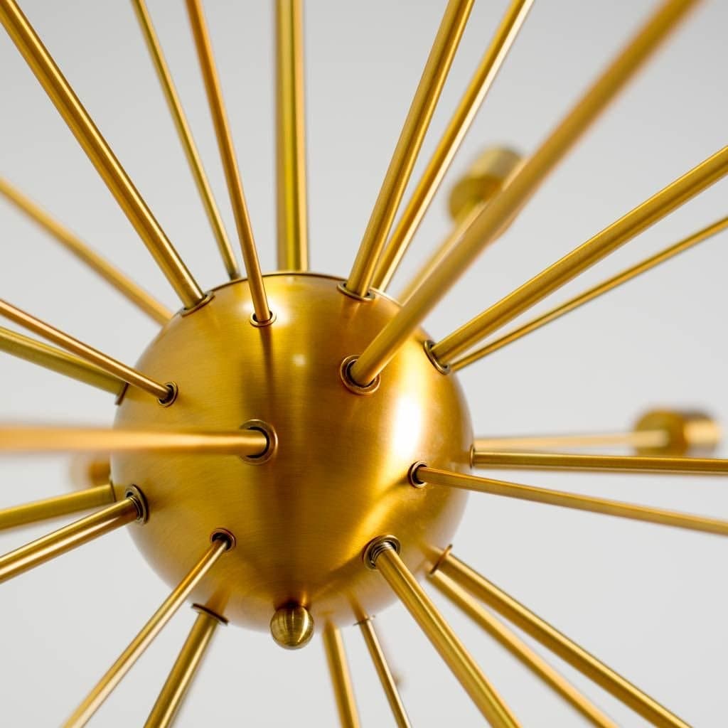 Edisonna II (38"D) Gold Sputnik Twenty Bulb Chandelier — product photograph